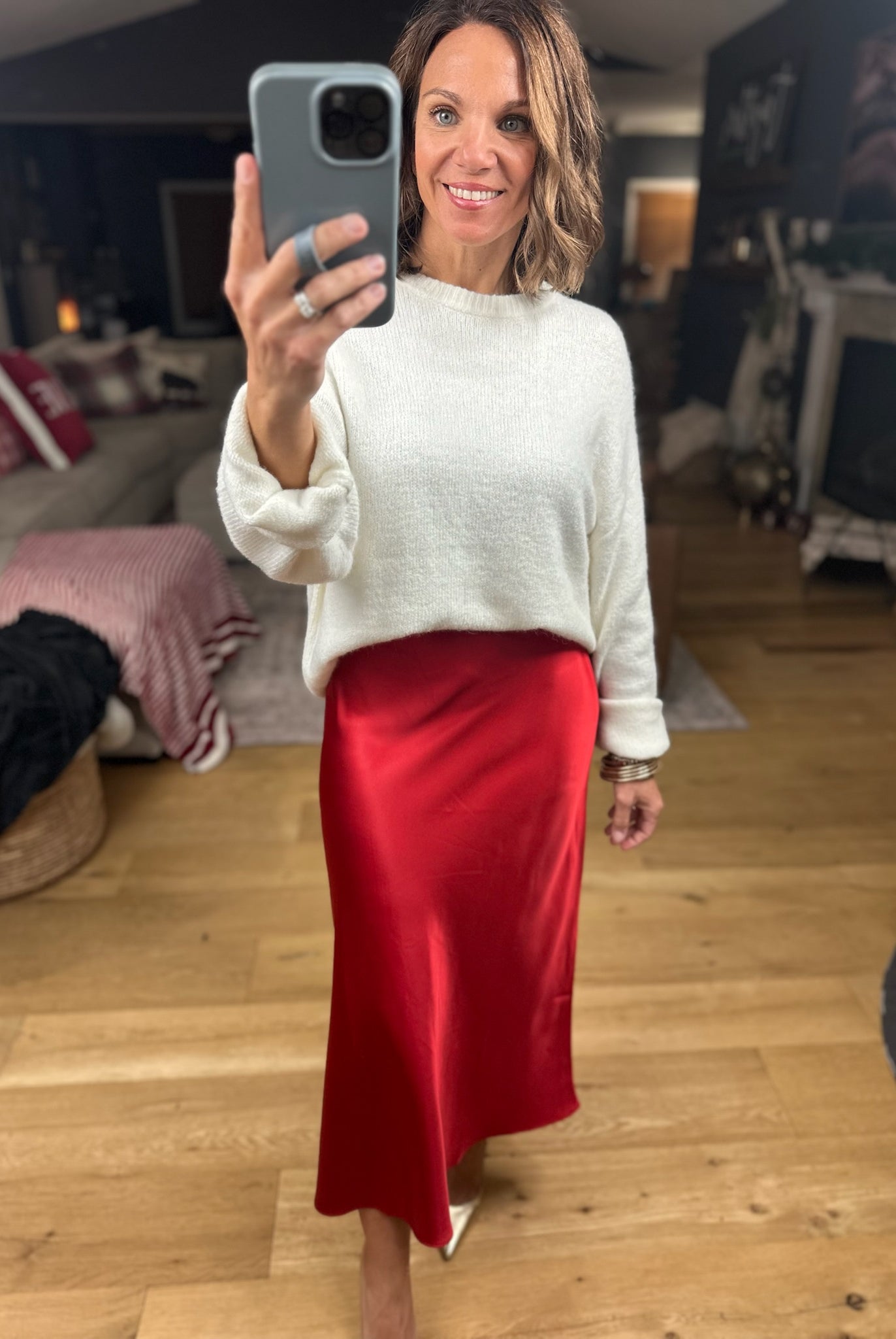 Full Of Cheer Midi Skirt-Dresses-Wishlist-Anna Kaytes Boutique, Women's Fashion Boutique in Grinnell, Iowa