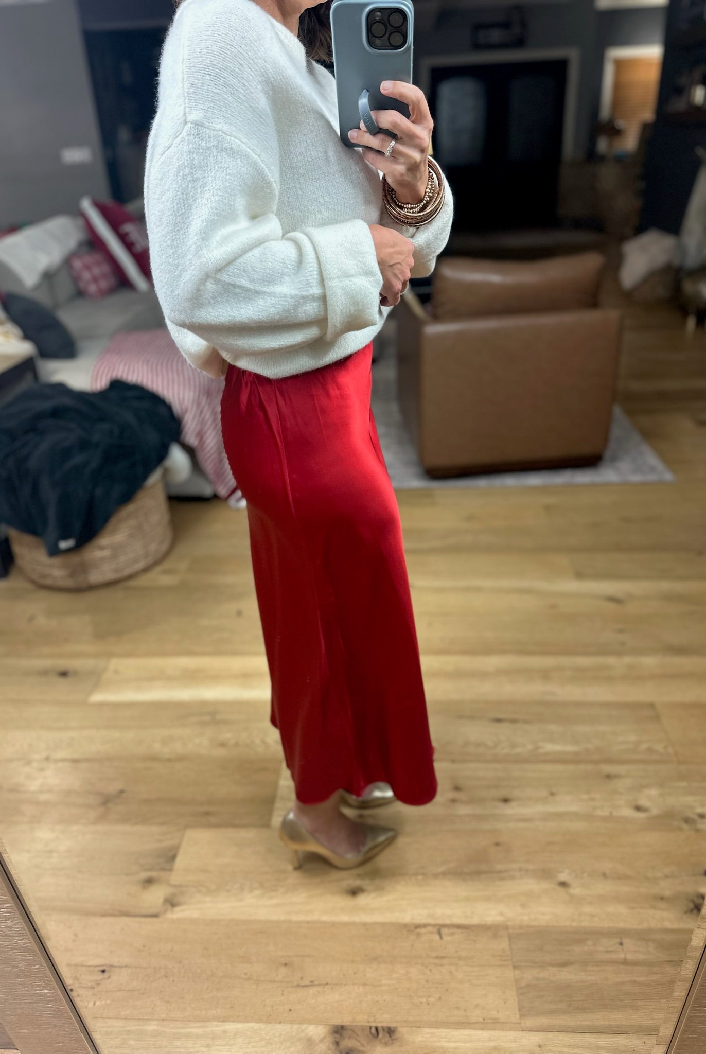 Full Of Cheer Midi Skirt-Dresses-Wishlist-Anna Kaytes Boutique, Women's Fashion Boutique in Grinnell, Iowa