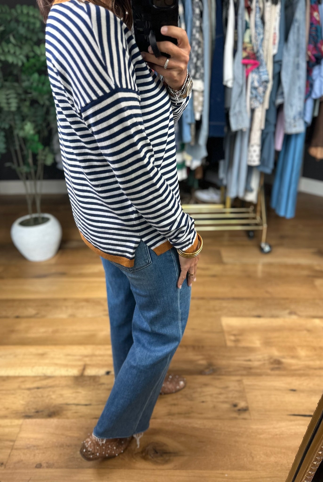 Can't Take This Away Striped Crewneck-Long Sleeves-Staccato-Anna Kaytes Boutique, Women's Fashion Boutique in Grinnell, Iowa