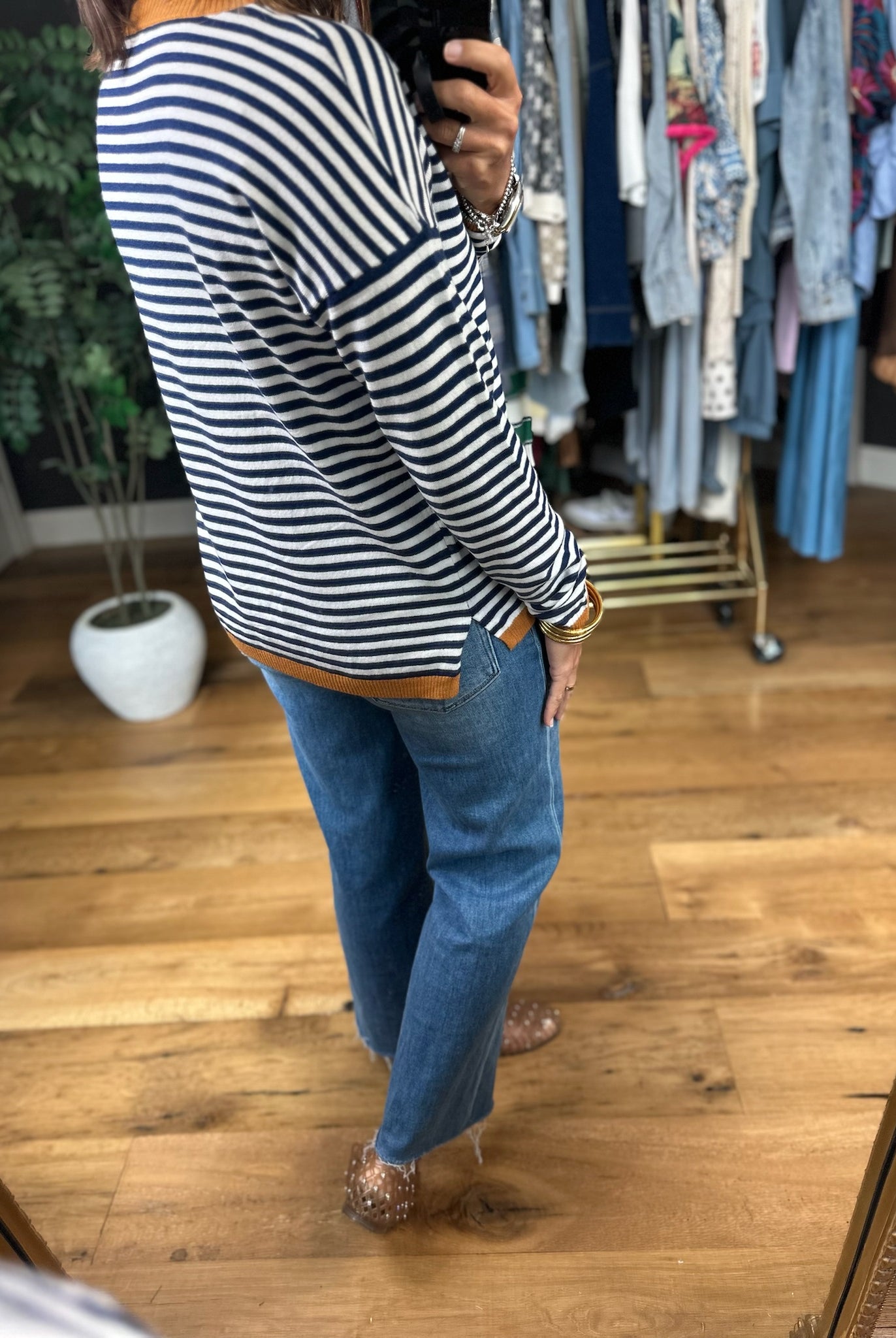 Can't Take This Away Striped Crewneck-Long Sleeves-Staccato-Anna Kaytes Boutique, Women's Fashion Boutique in Grinnell, Iowa