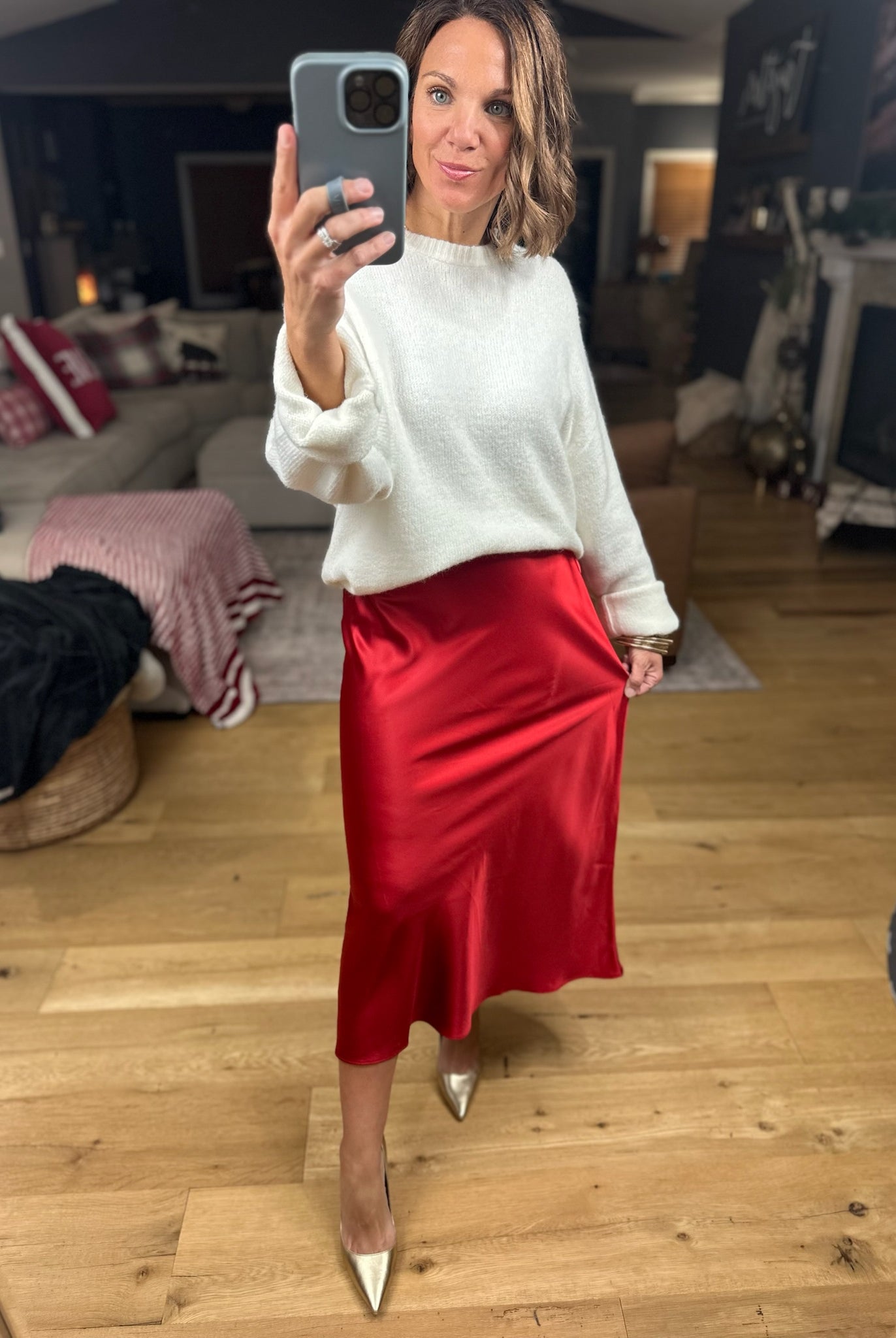 Full Of Cheer Midi Skirt-Dresses-Wishlist-Anna Kaytes Boutique, Women's Fashion Boutique in Grinnell, Iowa