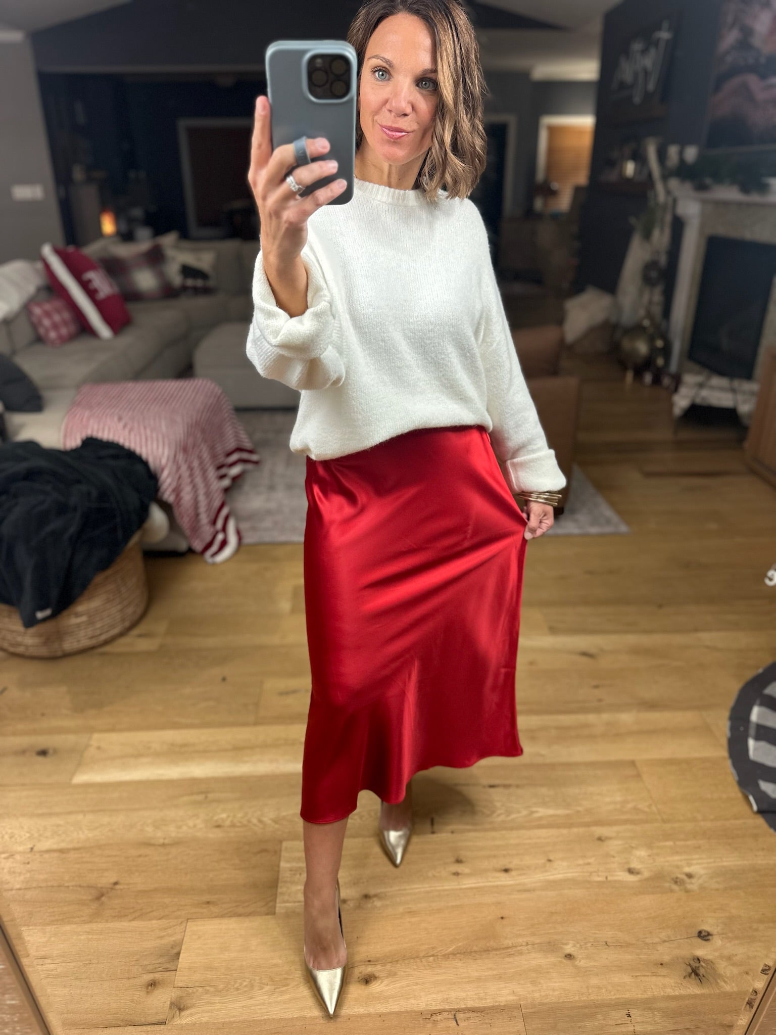 Full Of Cheer Midi Skirt-Dresses-Wishlist-Anna Kaytes Boutique, Women's Fashion Boutique in Grinnell, Iowa