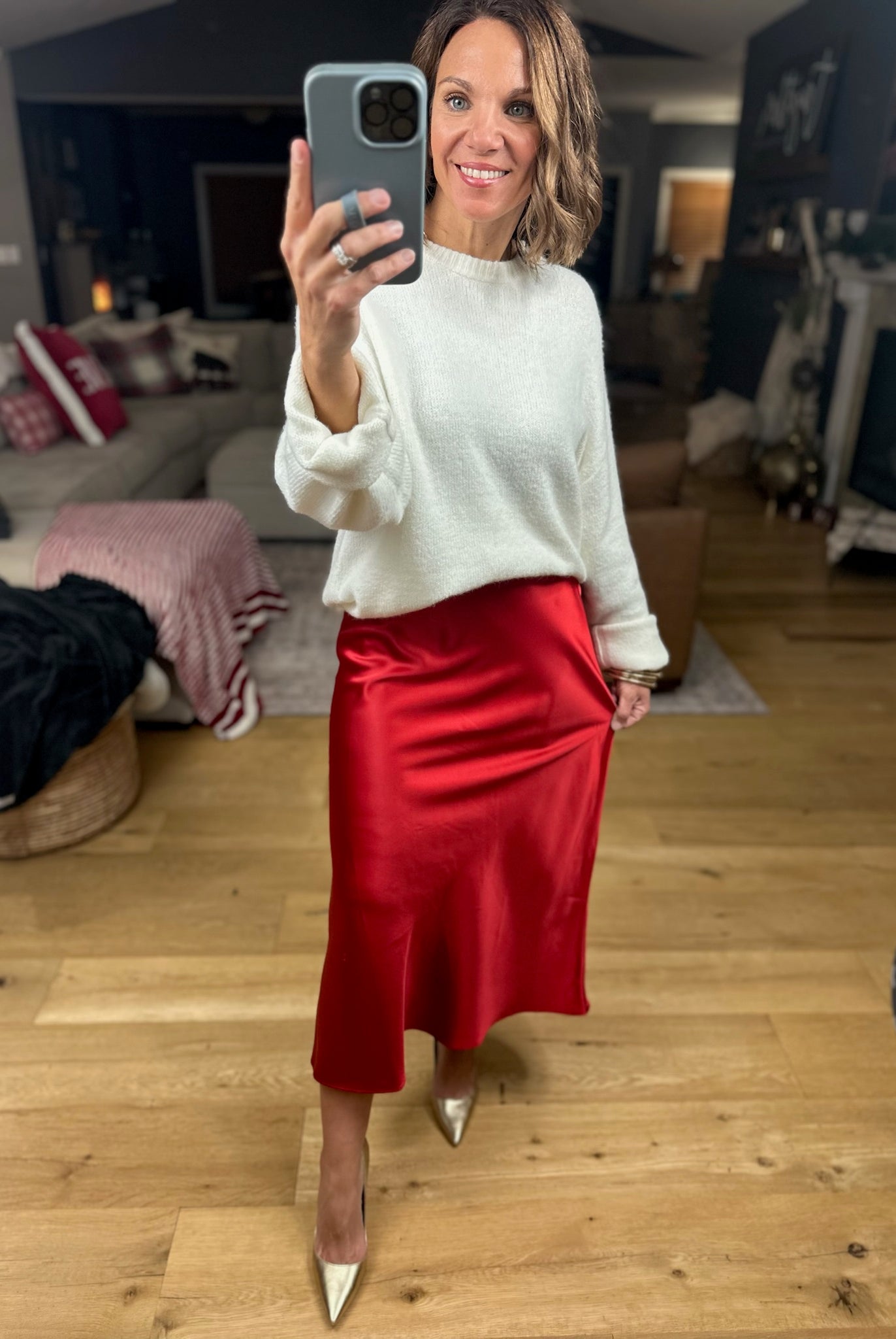 Full Of Cheer Midi Skirt-Dresses-Wishlist-Anna Kaytes Boutique, Women's Fashion Boutique in Grinnell, Iowa