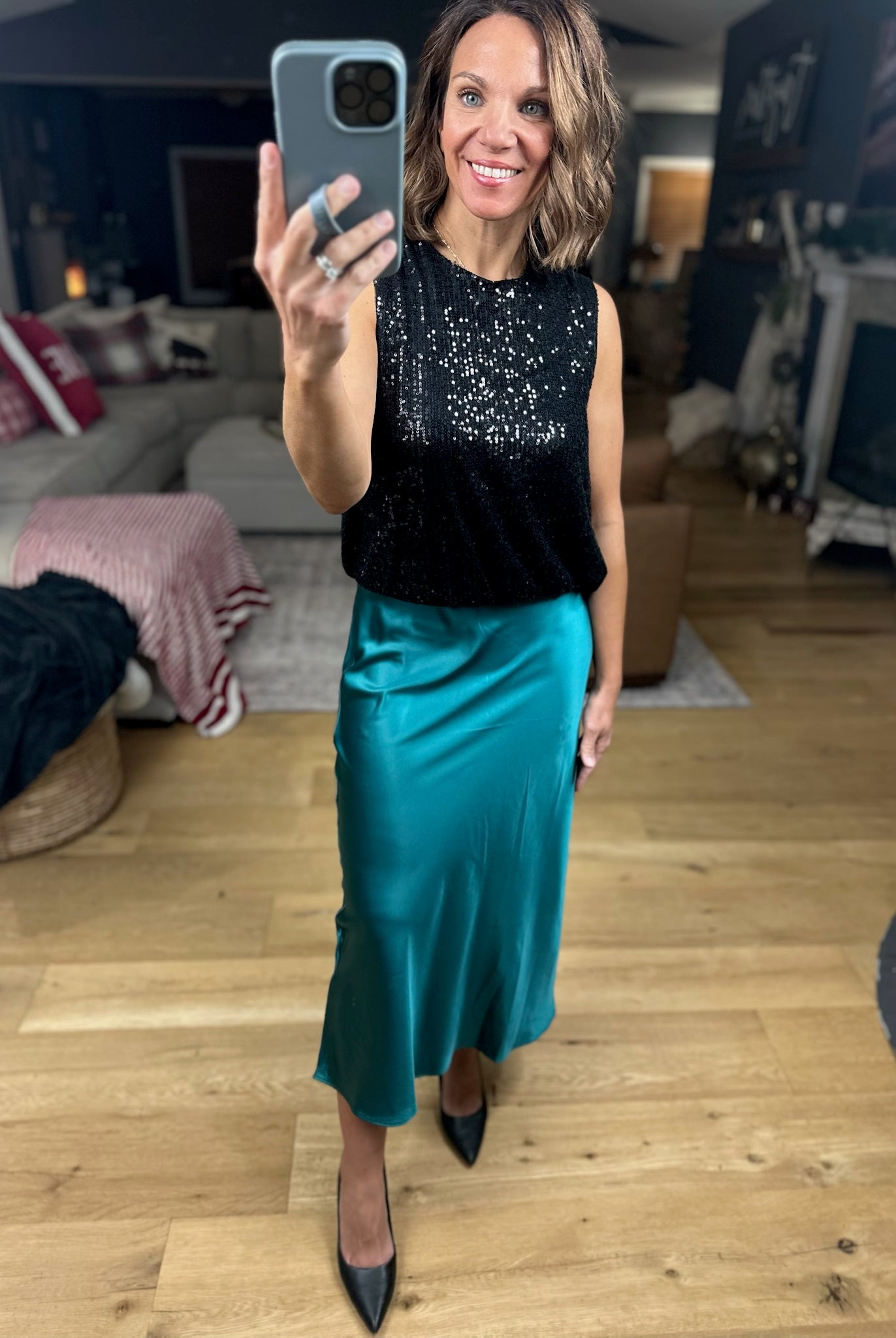 Full Of Cheer Midi Skirt-Dresses-Wishlist-Anna Kaytes Boutique, Women's Fashion Boutique in Grinnell, Iowa