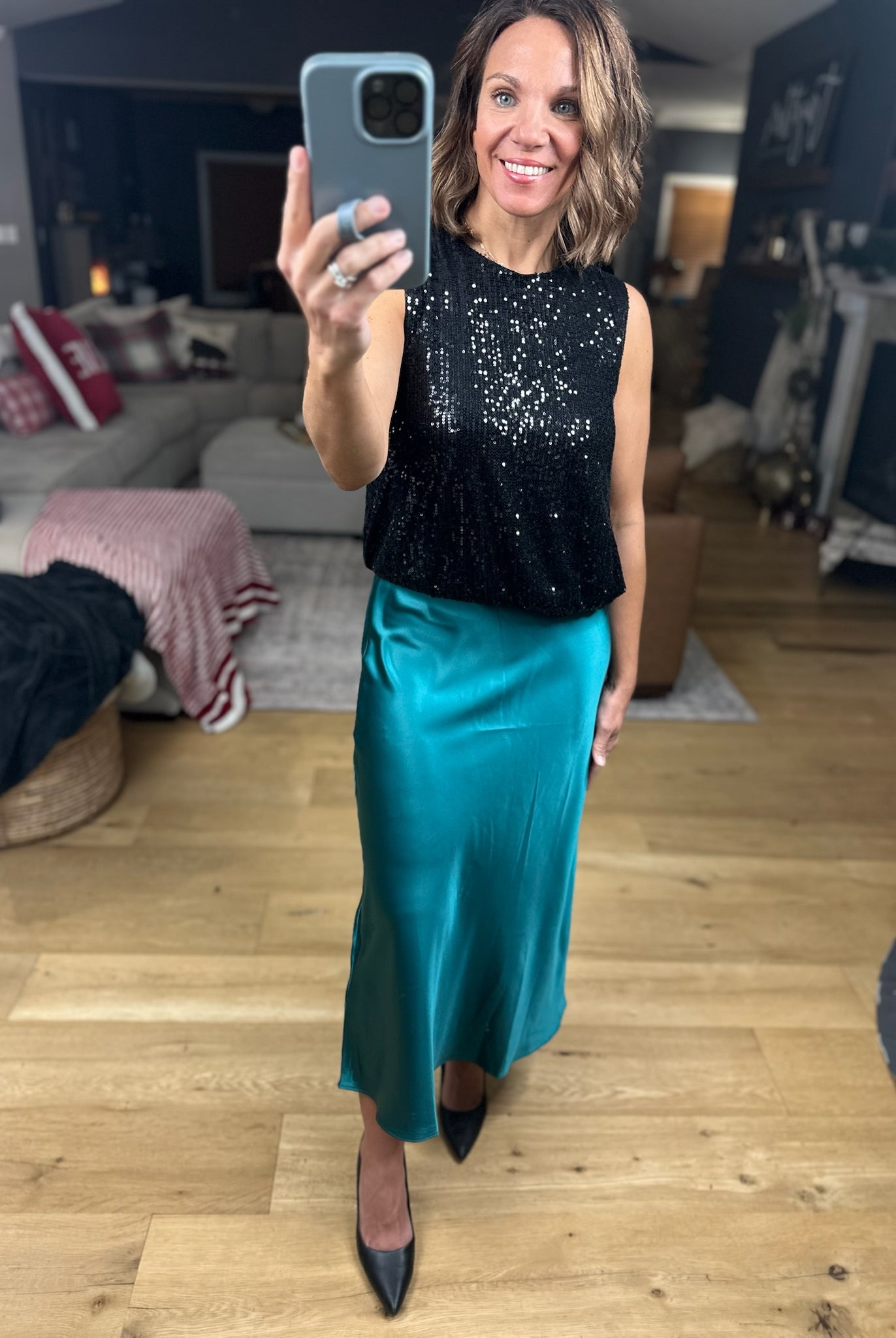 Full Of Cheer Midi Skirt-Dresses-Wishlist-Anna Kaytes Boutique, Women's Fashion Boutique in Grinnell, Iowa