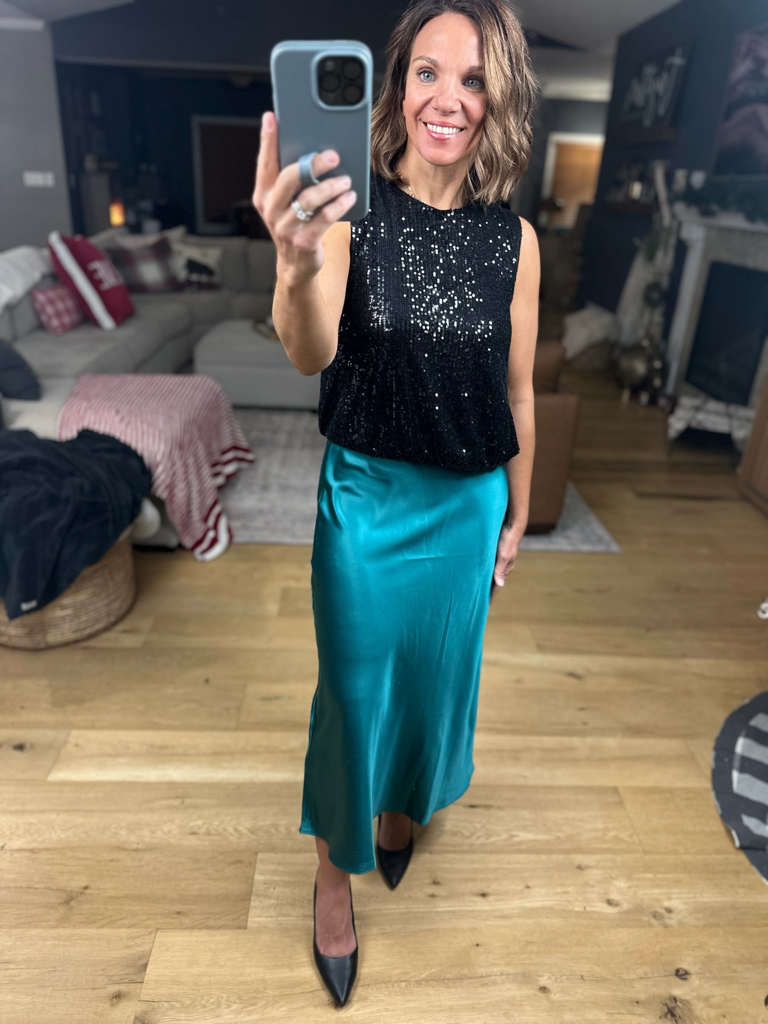 Full Of Cheer Midi Skirt-Dresses-Wishlist-Anna Kaytes Boutique, Women's Fashion Boutique in Grinnell, Iowa