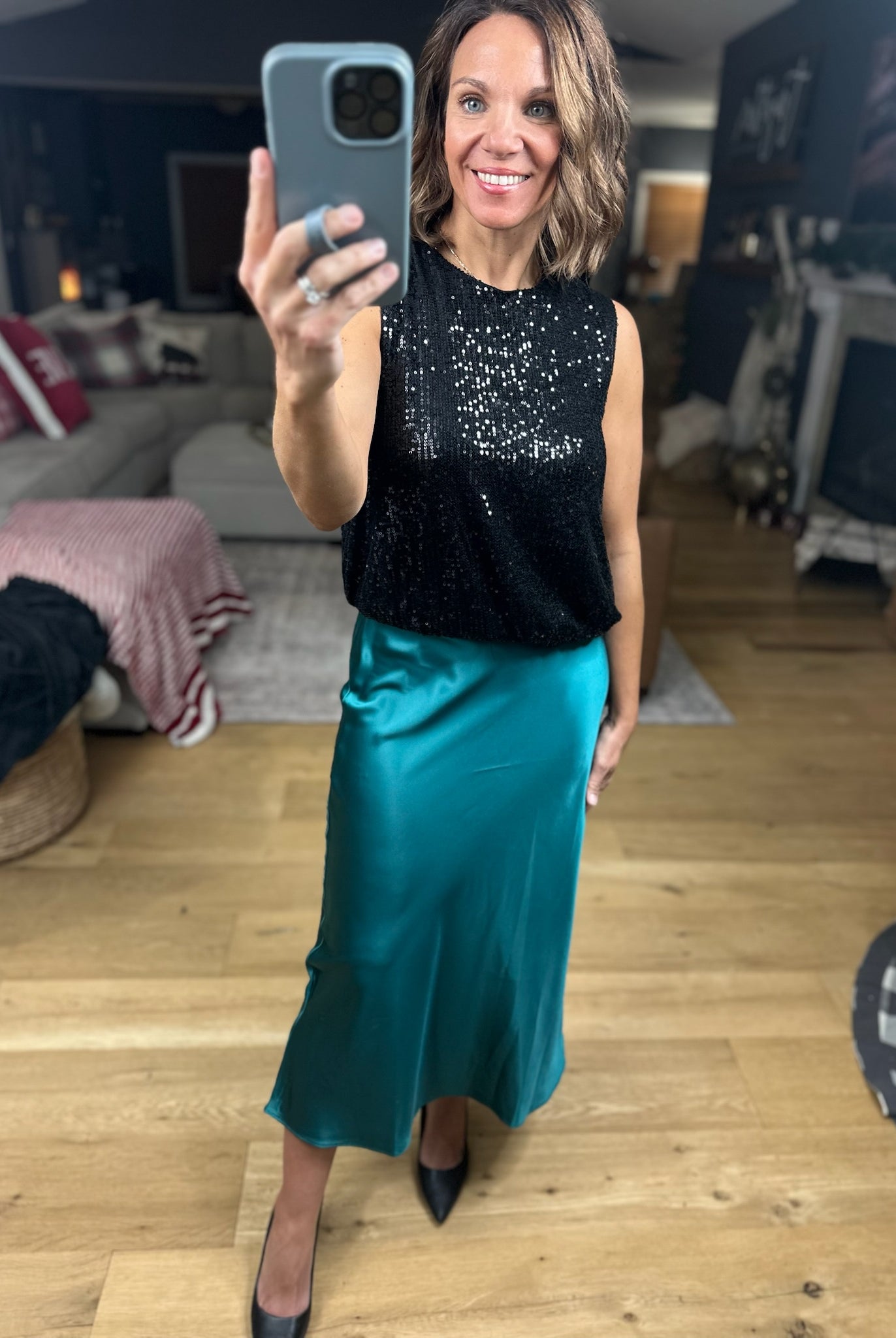 Full Of Cheer Midi Skirt-Dresses-Wishlist-Anna Kaytes Boutique, Women's Fashion Boutique in Grinnell, Iowa