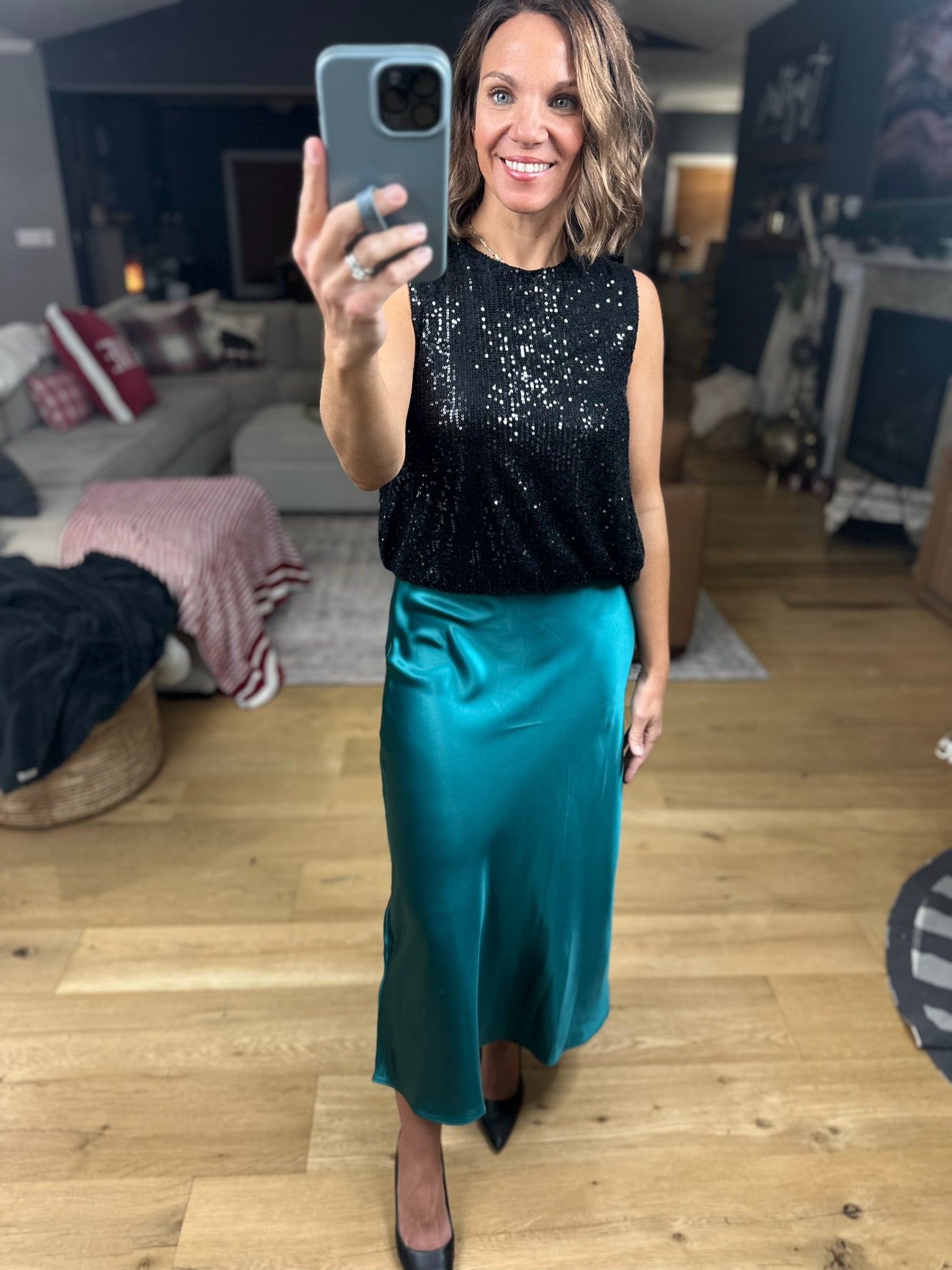 Full Of Cheer Midi Skirt-Dresses-Wishlist-Anna Kaytes Boutique, Women's Fashion Boutique in Grinnell, Iowa