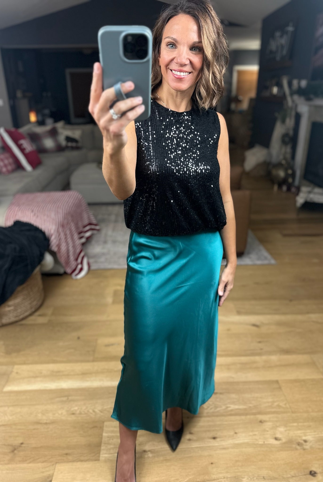 Full Of Cheer Midi Skirt-Dresses-Wishlist-Anna Kaytes Boutique, Women's Fashion Boutique in Grinnell, Iowa