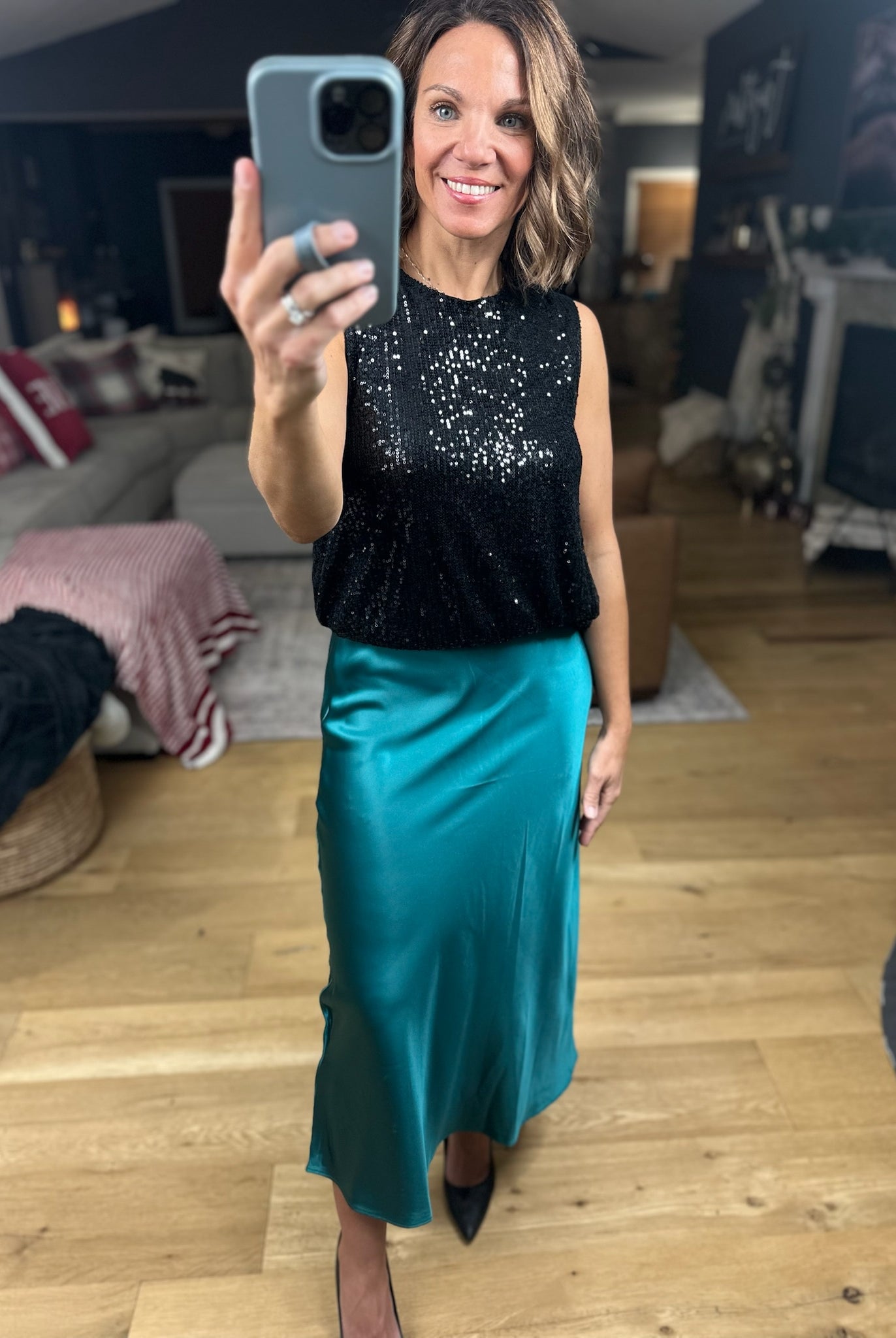 Full Of Cheer Midi Skirt-Dresses-Wishlist-Anna Kaytes Boutique, Women's Fashion Boutique in Grinnell, Iowa