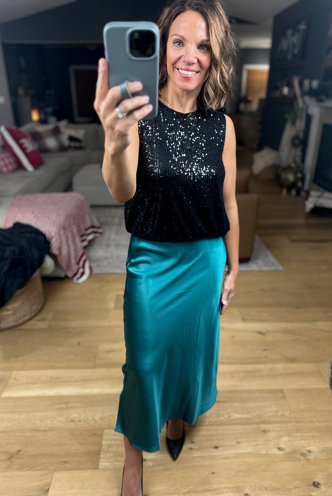 Full Of Cheer Midi Skirt-Dresses-Wishlist-Anna Kaytes Boutique, Women's Fashion Boutique in Grinnell, Iowa