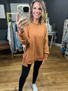 Out For The Day Split Hem Crewneck-Jodifl-Anna Kaytes Boutique, Women's Fashion Boutique in Grinnell, Iowa