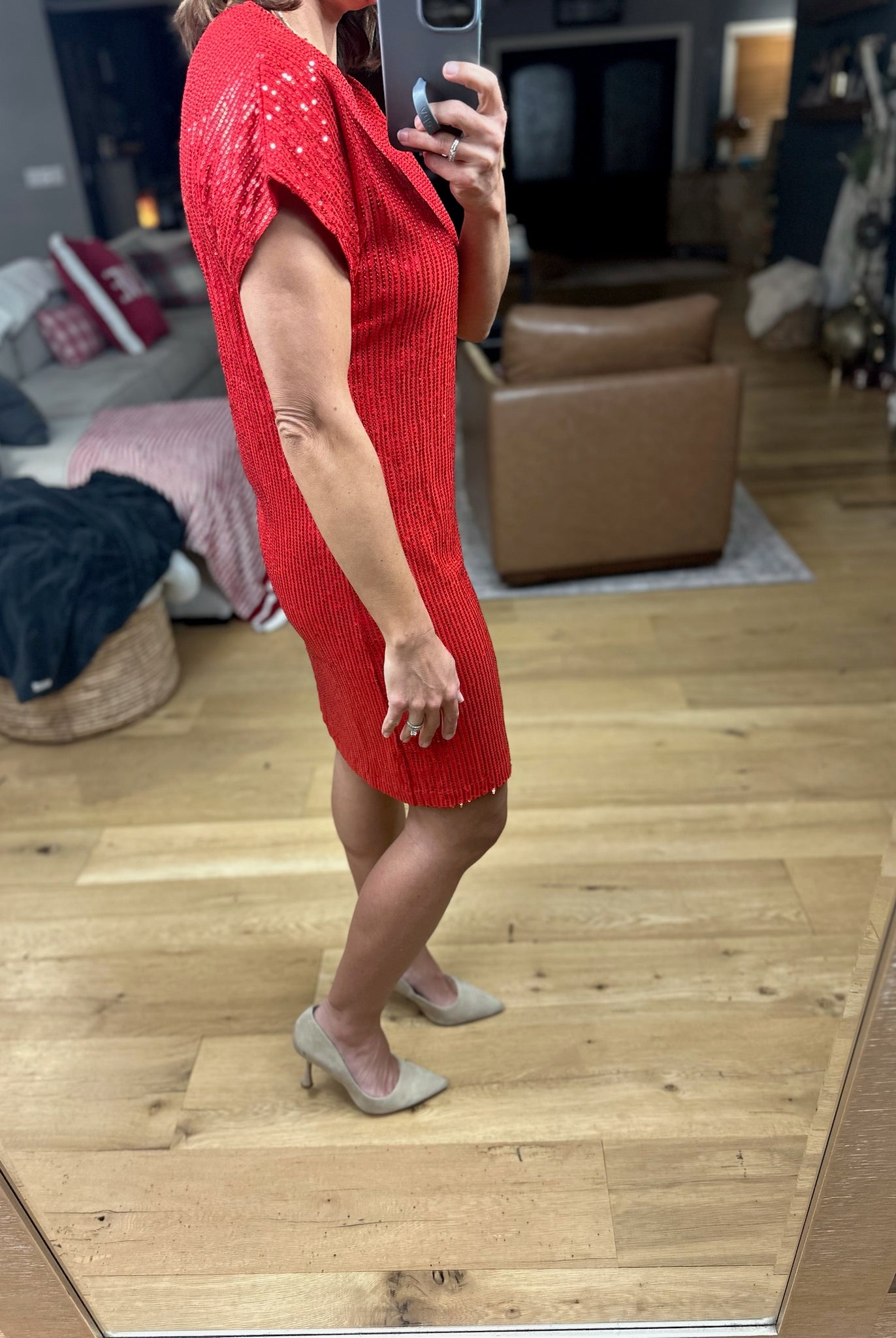 Star Of The Show Sequin Dress-Dresses-Vine & Love-Anna Kaytes Boutique, Women's Fashion Boutique in Grinnell, Iowa