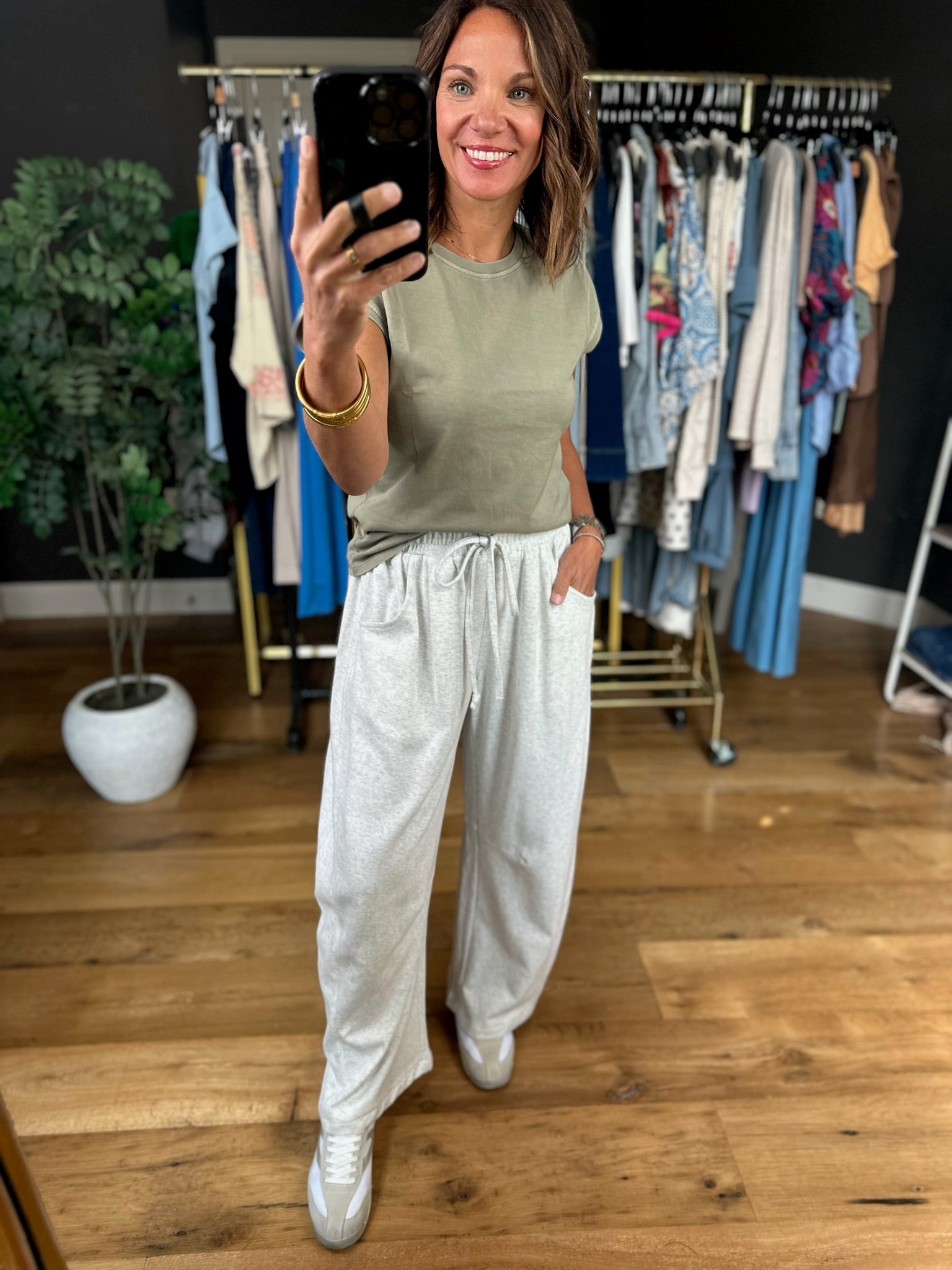 Calls For Cozy Barrel Pant-Pants-Mitto Shop-Anna Kaytes Boutique, Women's Fashion Boutique in Grinnell, Iowa