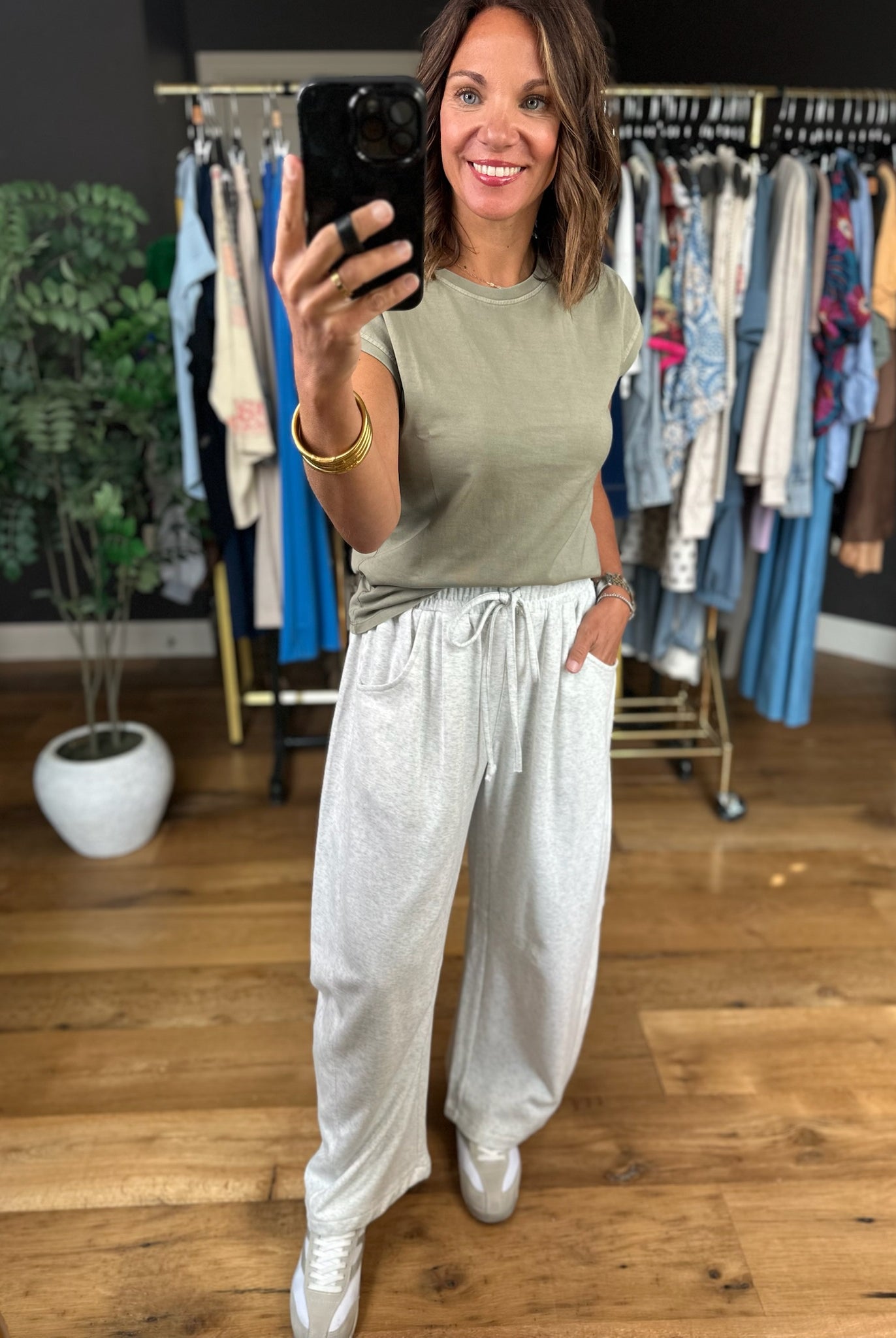 Calls For Cozy Barrel Pant-Pants-Mitto Shop-Anna Kaytes Boutique, Women's Fashion Boutique in Grinnell, Iowa