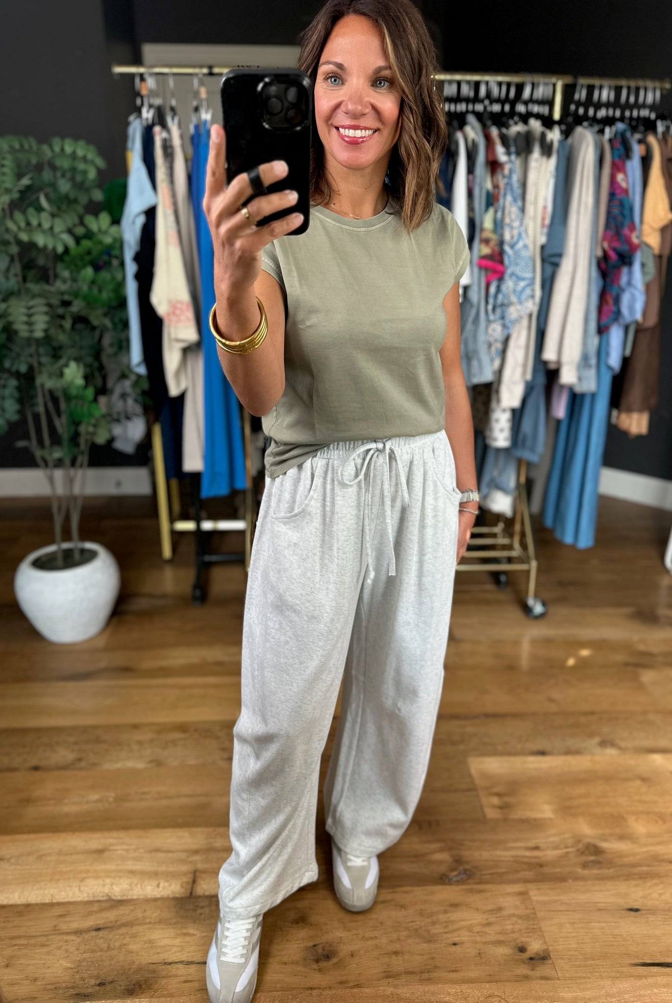 Calls For Cozy Barrel Pant-Pants-Mitto Shop-Anna Kaytes Boutique, Women's Fashion Boutique in Grinnell, Iowa