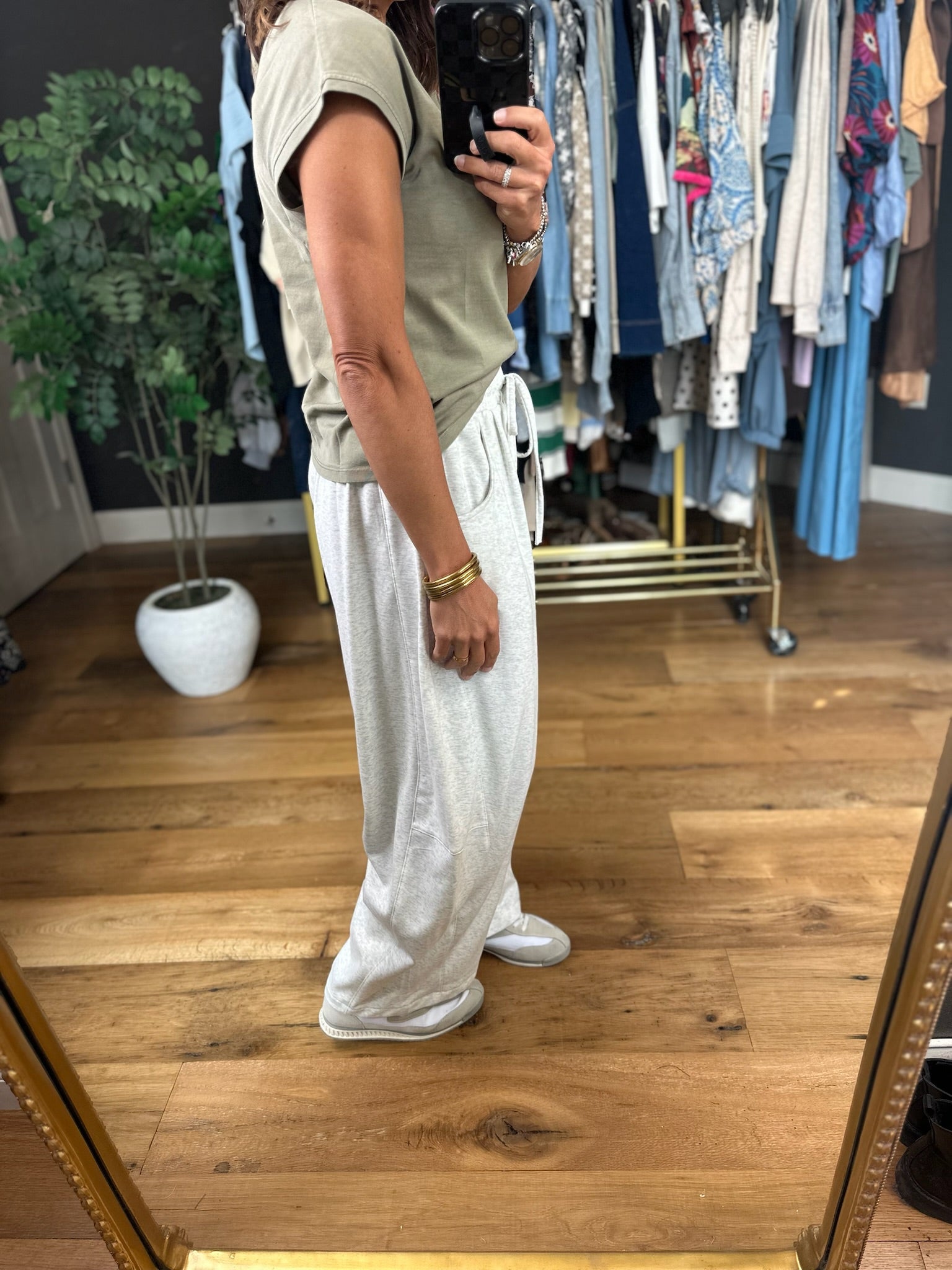 Calls For Cozy Barrel Pant-Pants-Mitto Shop-Anna Kaytes Boutique, Women's Fashion Boutique in Grinnell, Iowa