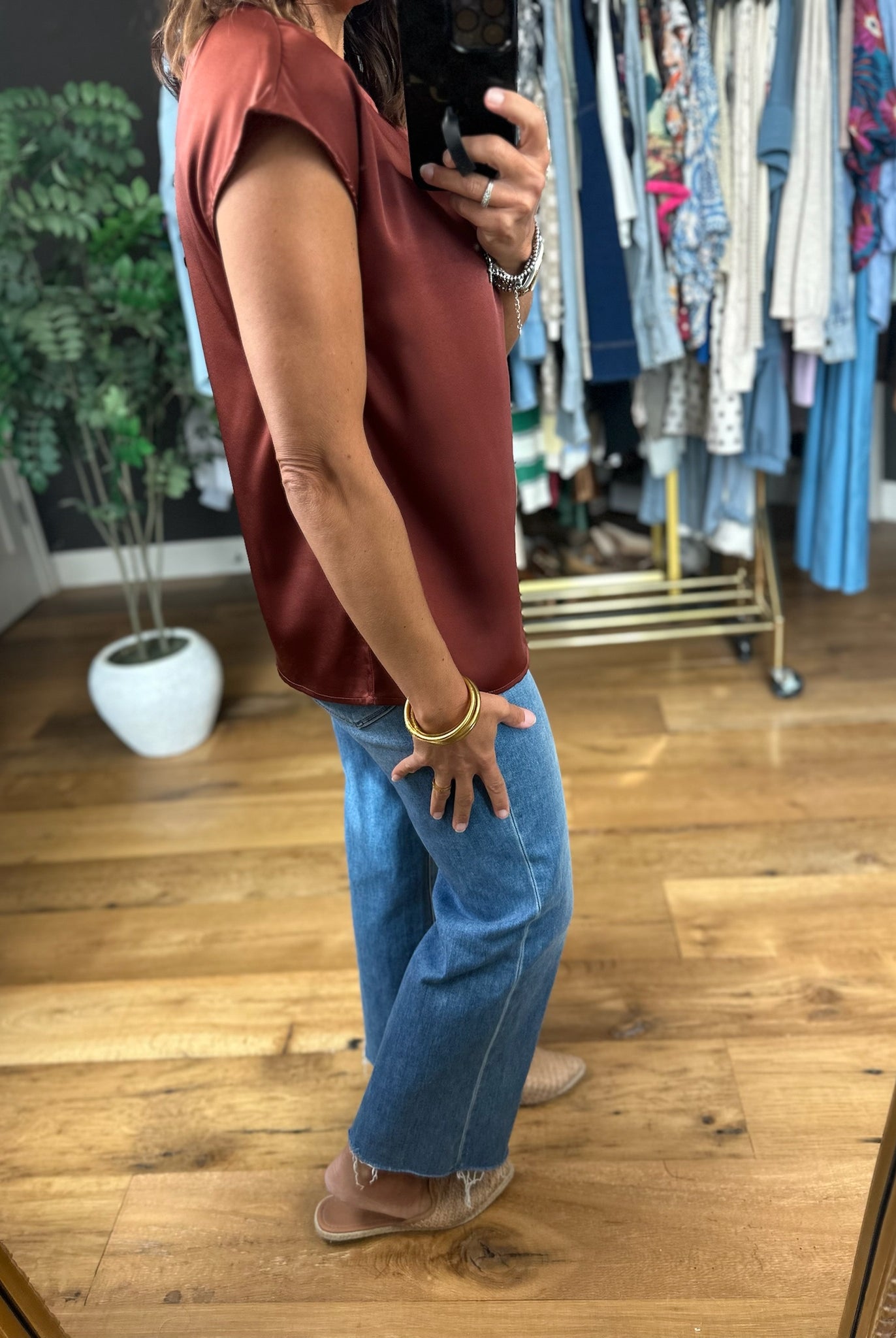 All For You Pleat-Detail Top-Short Sleeves-ee:some-Anna Kaytes Boutique, Women's Fashion Boutique in Grinnell, Iowa
