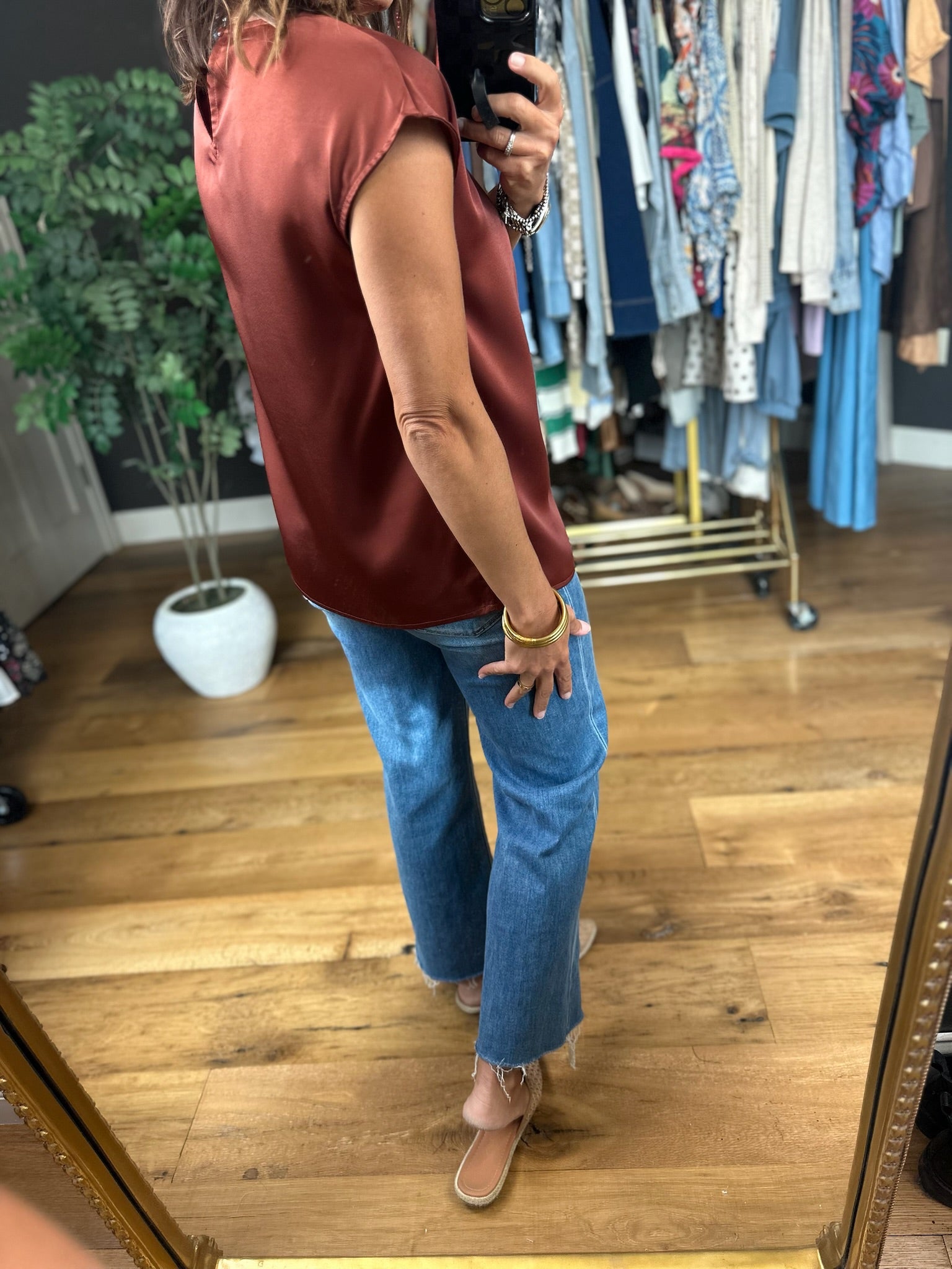 All For You Pleat-Detail Top-Short Sleeves-ee:some-Anna Kaytes Boutique, Women's Fashion Boutique in Grinnell, Iowa