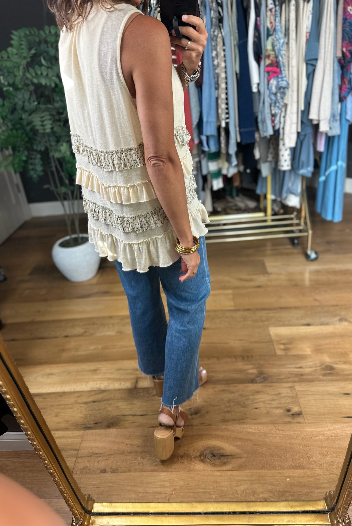 Under Stable's Sun Tiered Vest-Sleeveless-POL-Anna Kaytes Boutique, Women's Fashion Boutique in Grinnell, Iowa
