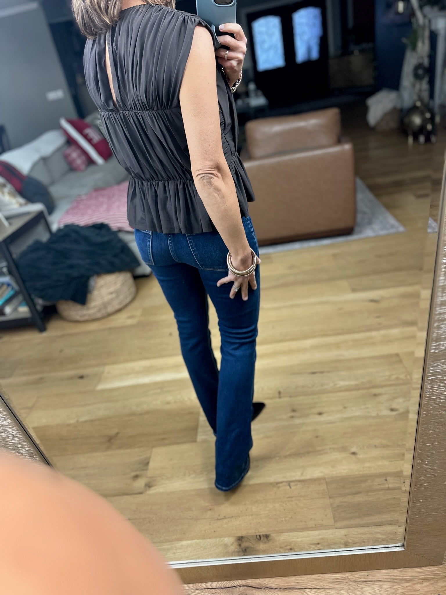 Kind Of Like This Tiered Peplum Top-Short Sleeves-Doe & Rae-Anna Kaytes Boutique, Women's Fashion Boutique in Grinnell, Iowa