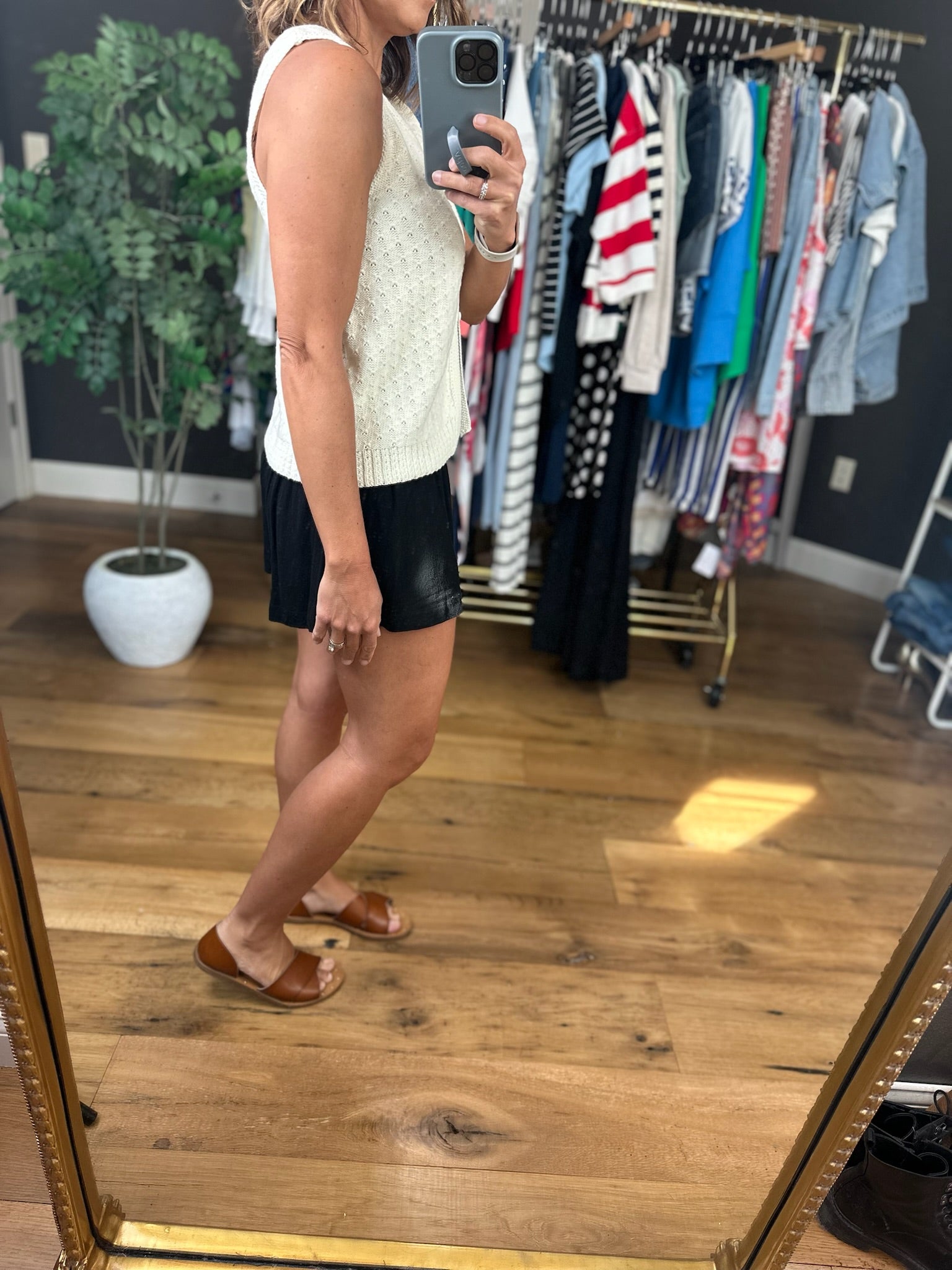 Keep It Casual Button Knit Top-Sleeveless-Wishlist-Anna Kaytes Boutique, Women's Fashion Boutique in Grinnell, Iowa