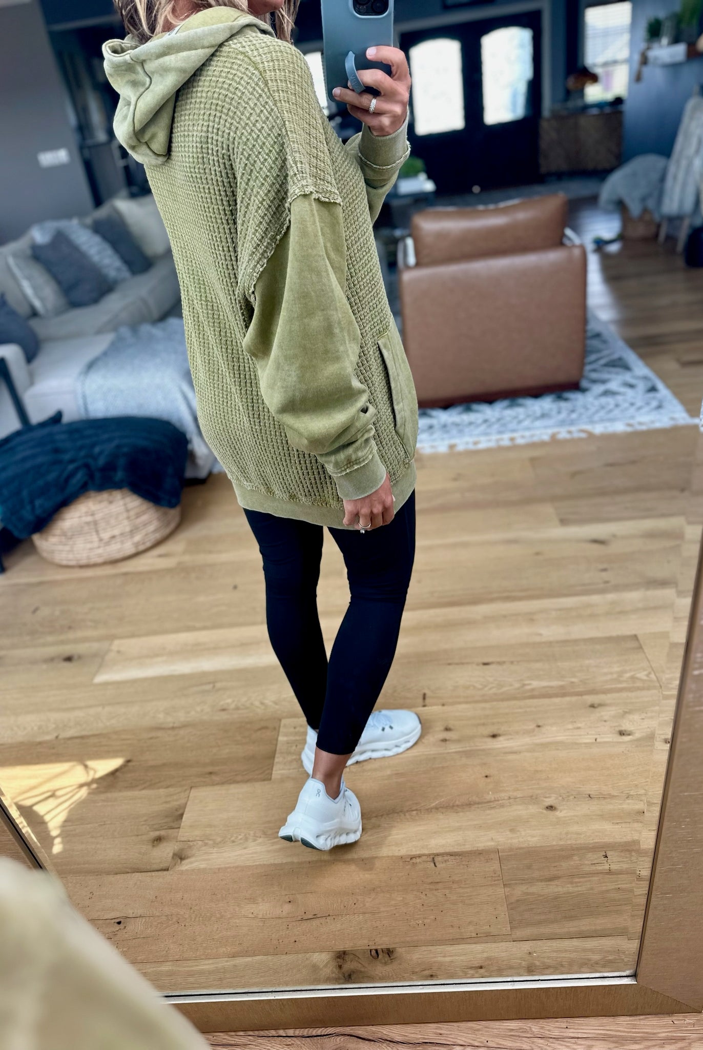 Full Of Fall Textured Vintage Hoodie-Mono B-Anna Kaytes Boutique, Women's Fashion Boutique in Grinnell, Iowa