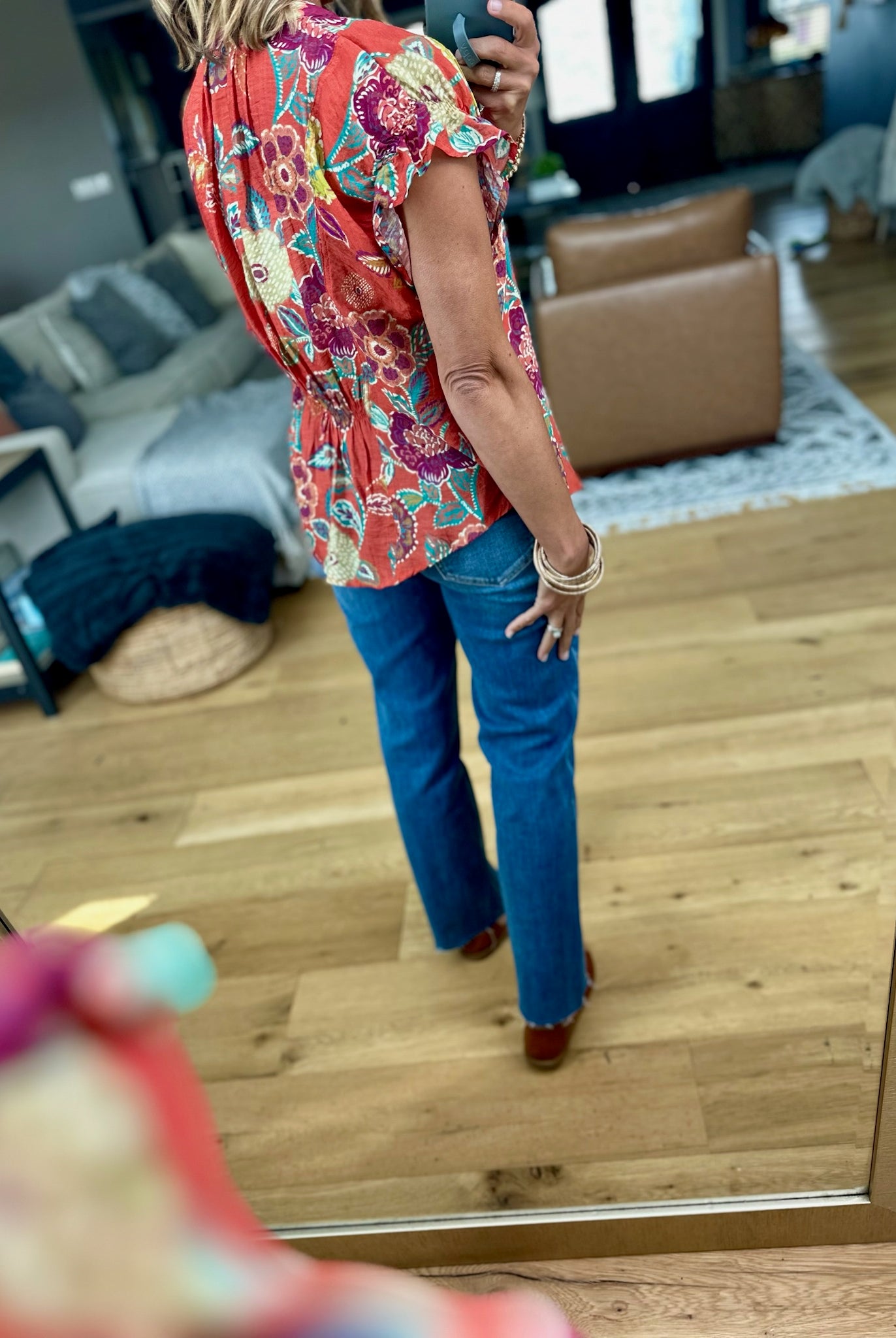 The Right Time Floral Top-THML-Anna Kaytes Boutique, Women's Fashion Boutique in Grinnell, Iowa