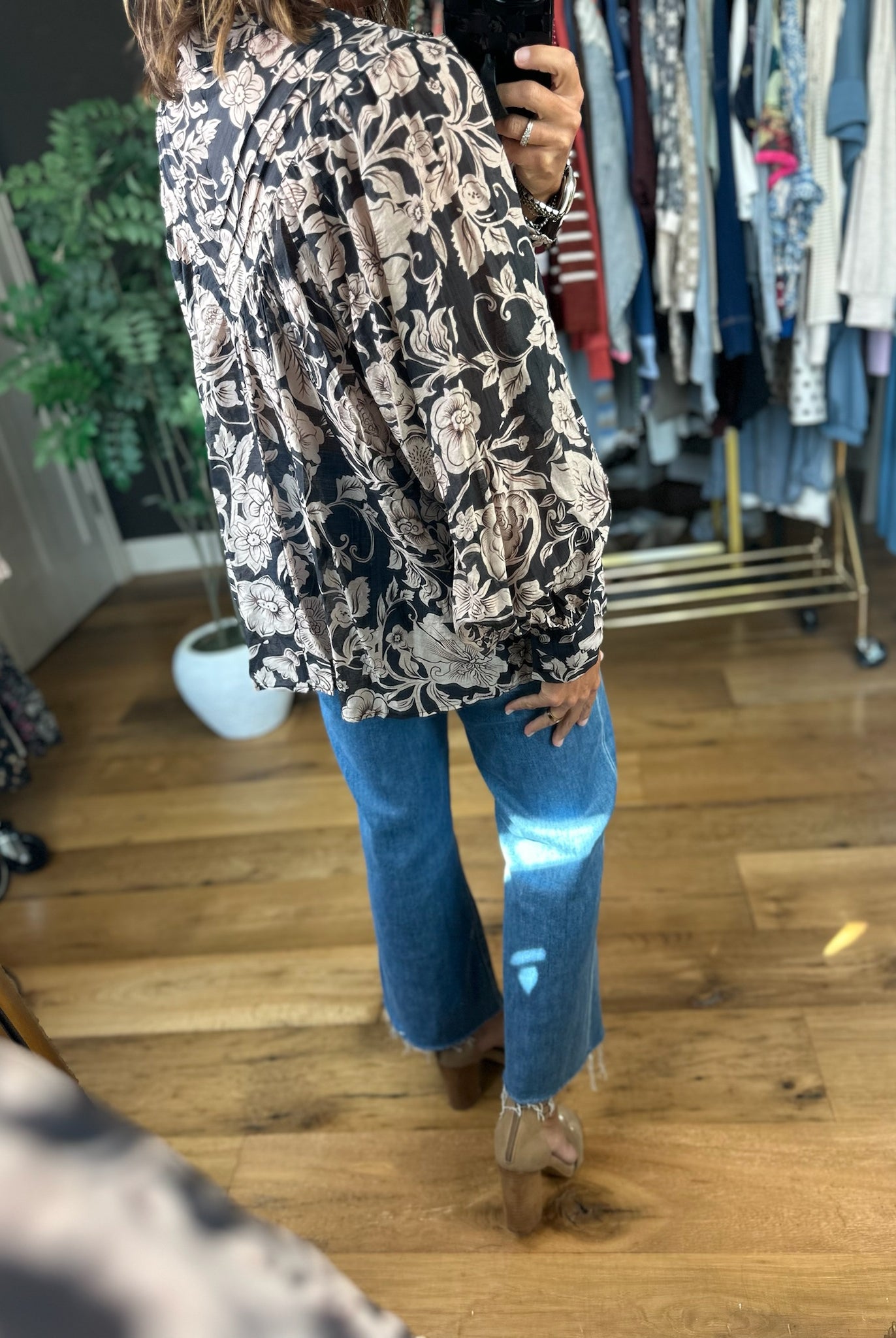 After You Floral Patterned Top-Long Sleeves-Anna Kaytes Boutique-Anna Kaytes Boutique, Women's Fashion Boutique in Grinnell, Iowa