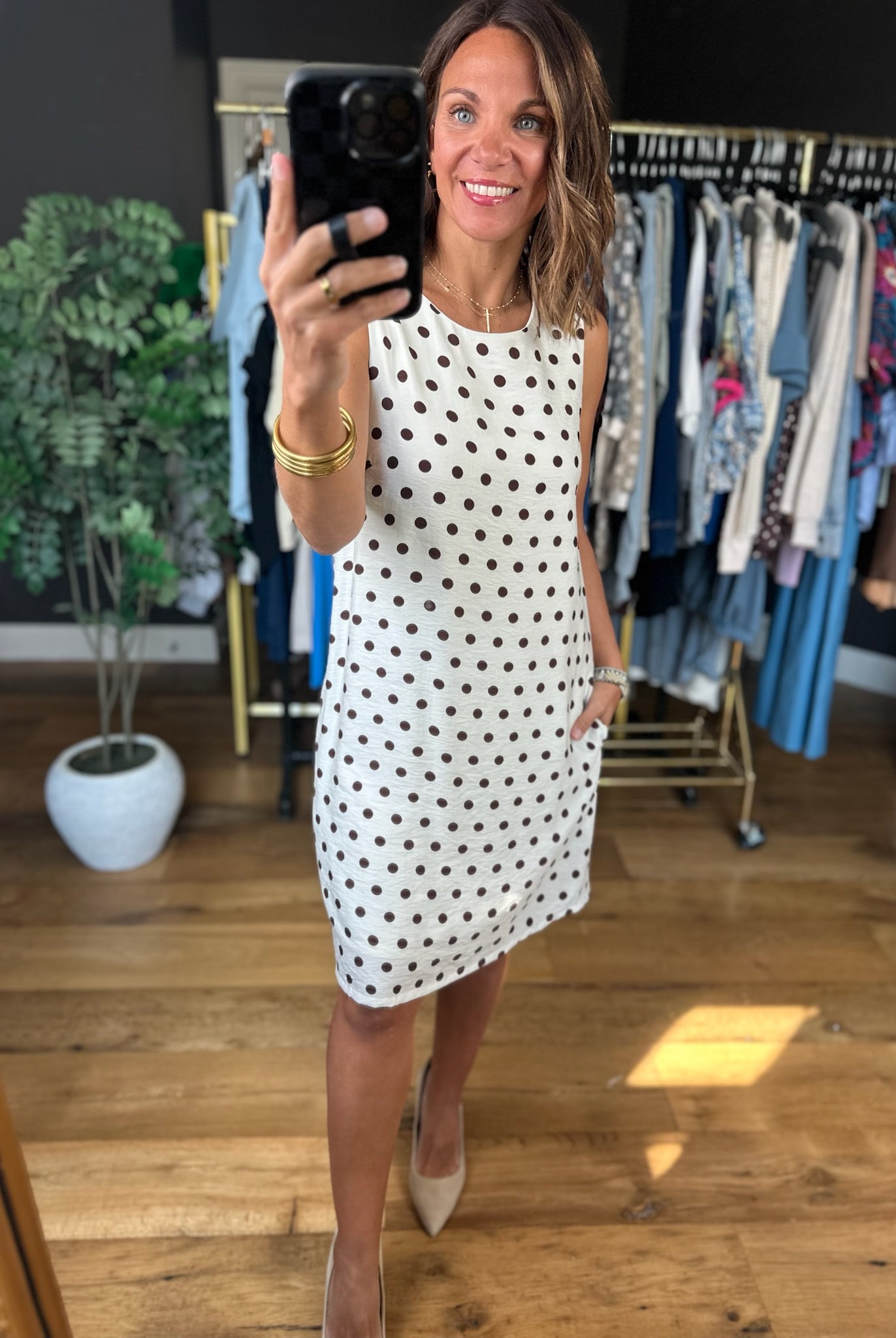 Dance With Me Pocket Dress-Dresses-She & Sky-Anna Kaytes Boutique, Women's Fashion Boutique in Grinnell, Iowa
