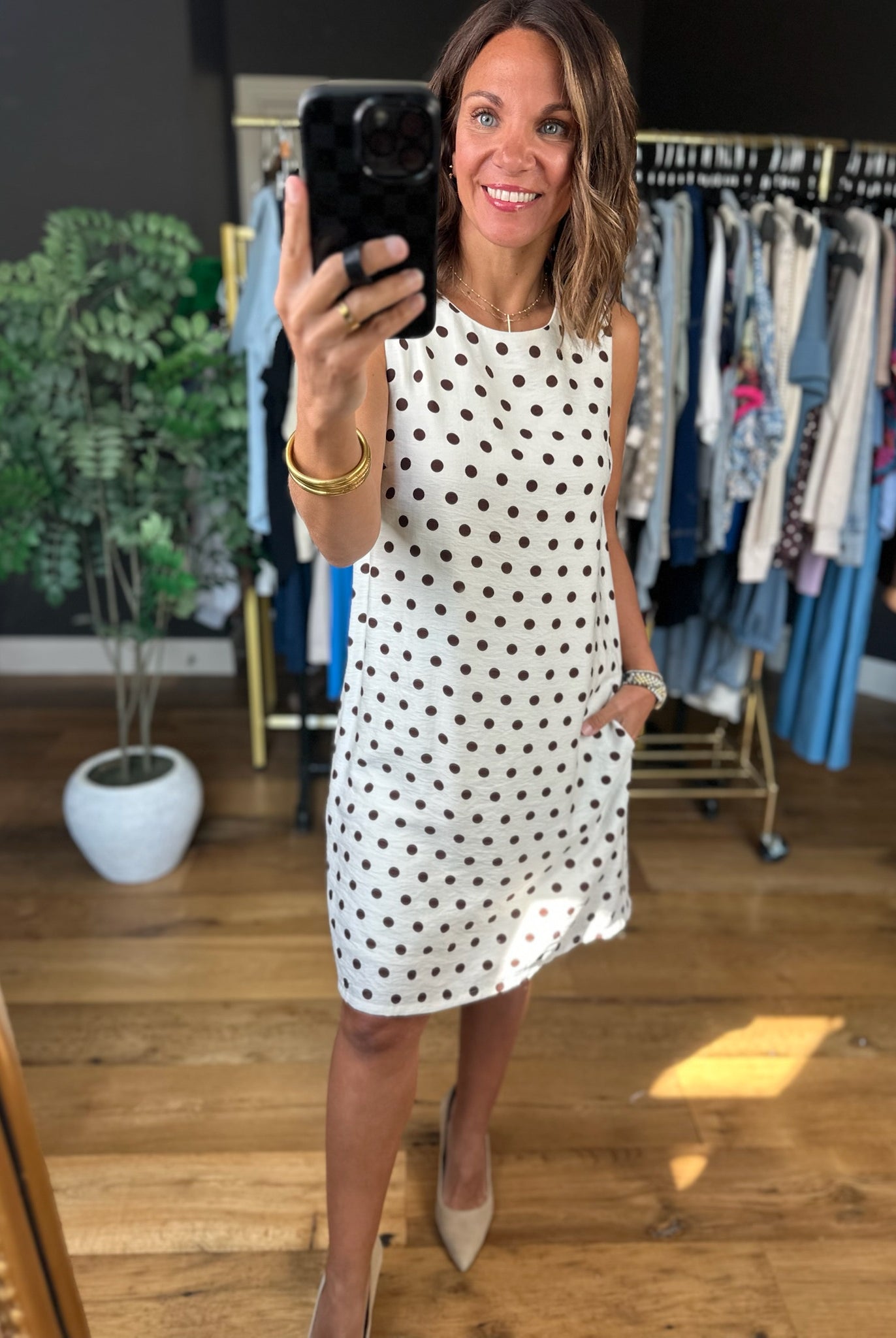Dance With Me Pocket Dress-Dresses-She & Sky-Anna Kaytes Boutique, Women's Fashion Boutique in Grinnell, Iowa