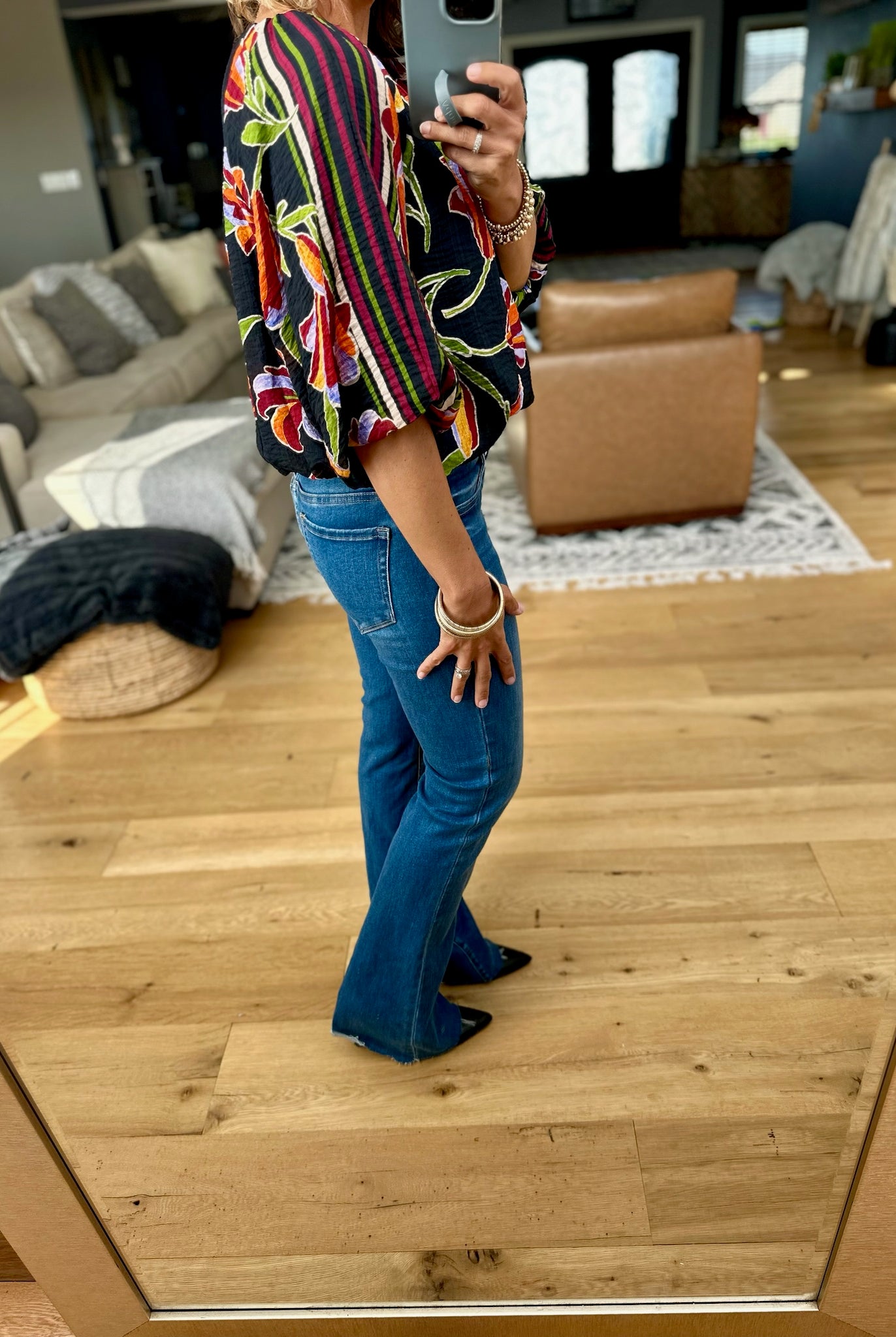 Transition Best Floral Top-THML-Anna Kaytes Boutique, Women's Fashion Boutique in Grinnell, Iowa