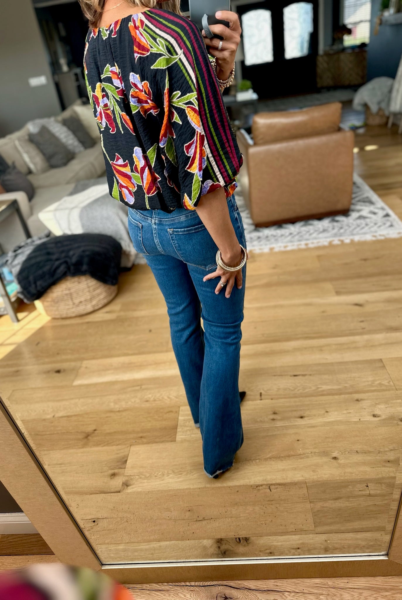 Transition Best Floral Top-THML-Anna Kaytes Boutique, Women's Fashion Boutique in Grinnell, Iowa