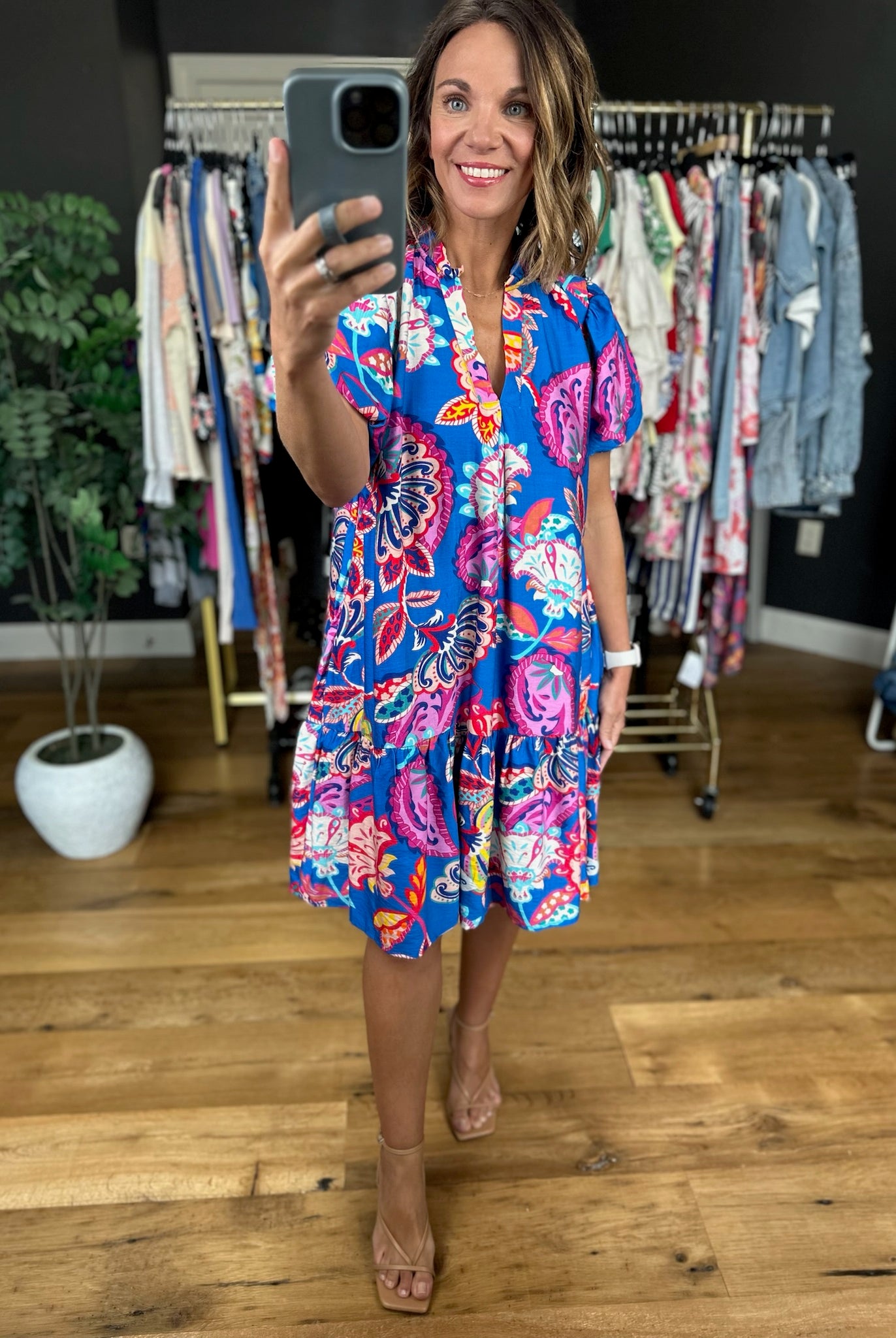 Possibly Perfect Paisley Dress-Dresses-Umgee-Anna Kaytes Boutique, Women's Fashion Boutique in Grinnell, Iowa