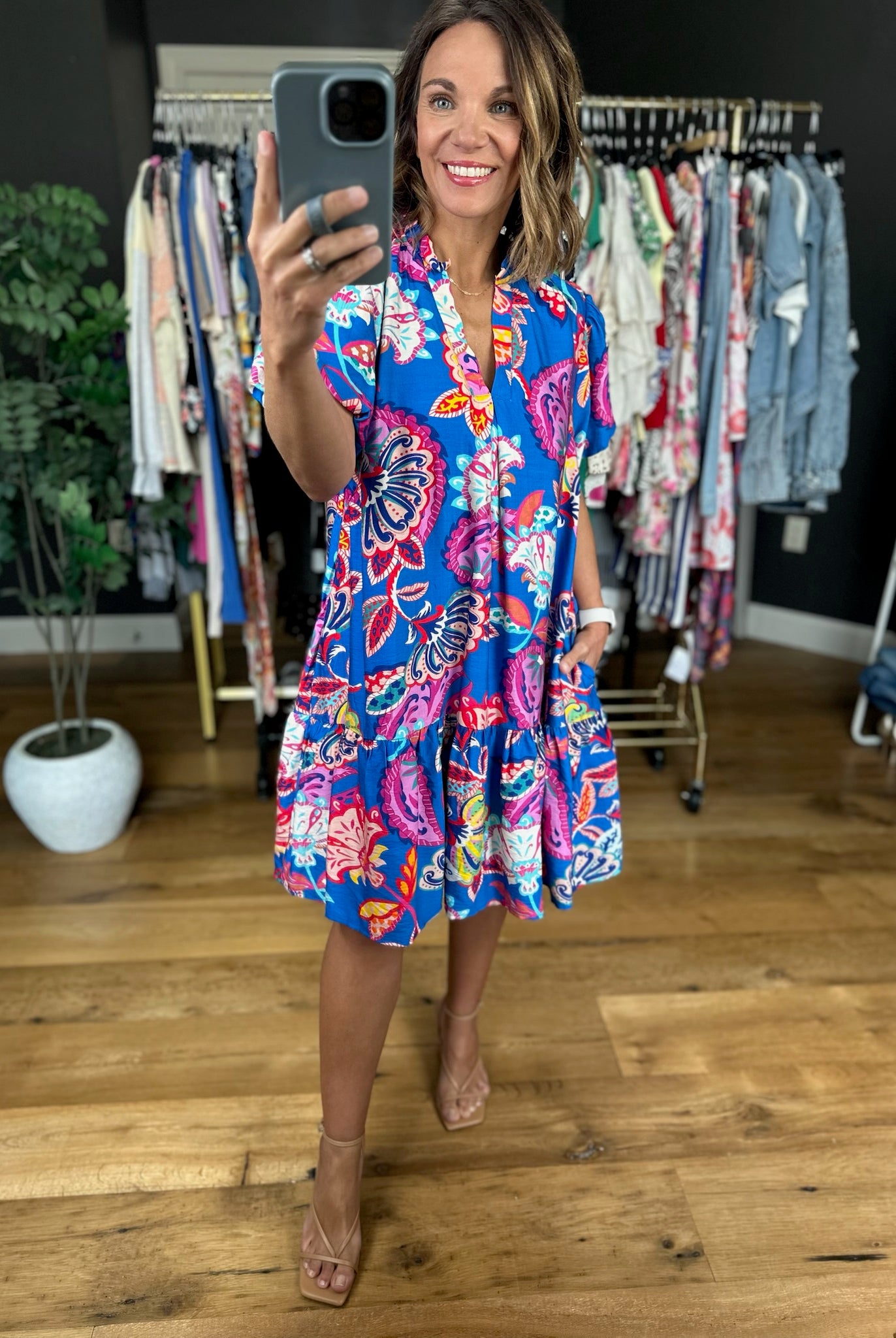 Possibly Perfect Paisley Dress-Dresses-Umgee-Anna Kaytes Boutique, Women's Fashion Boutique in Grinnell, Iowa