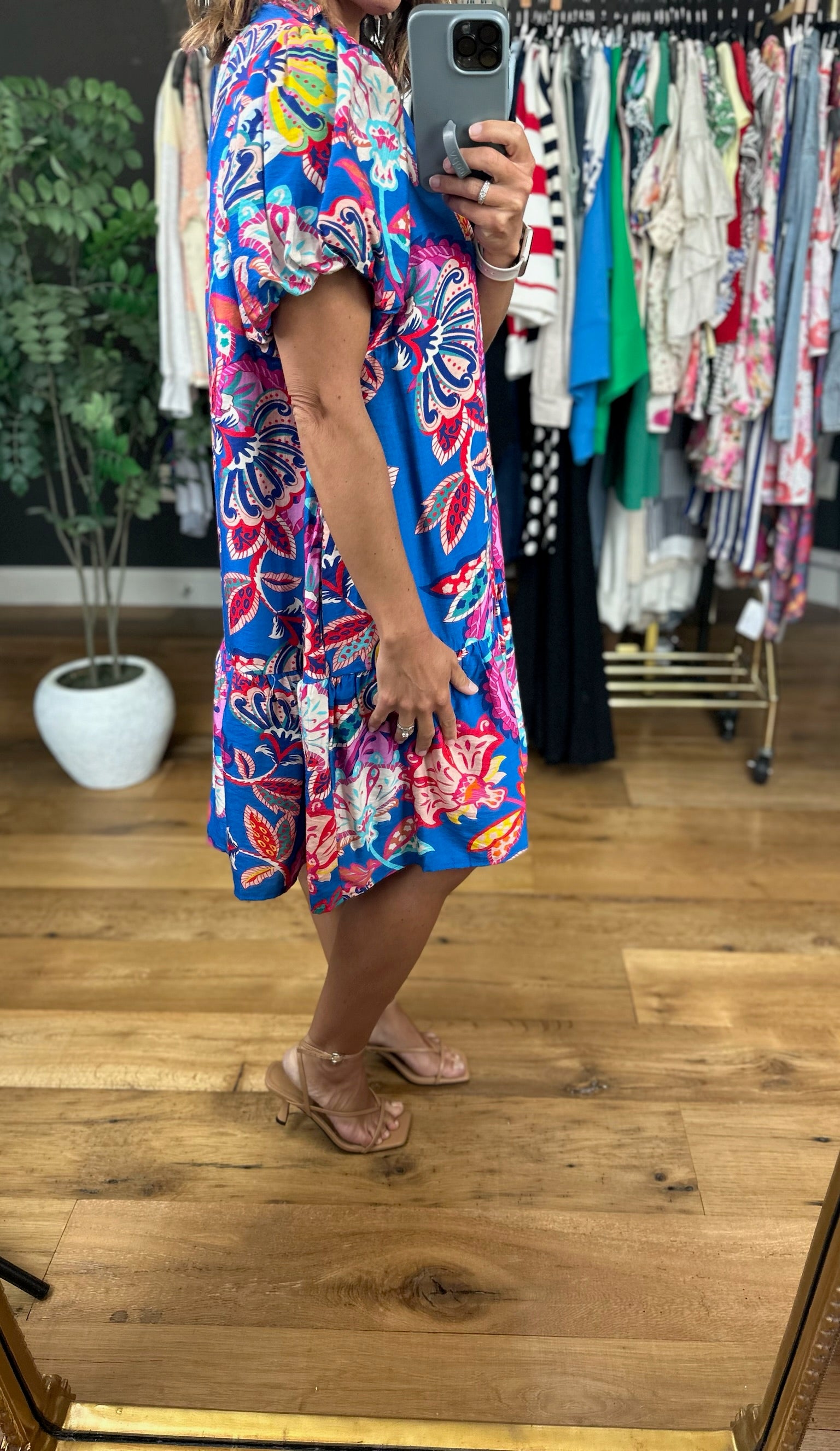 Possibly Perfect Paisley Dress-Dresses-Umgee-Anna Kaytes Boutique, Women's Fashion Boutique in Grinnell, Iowa