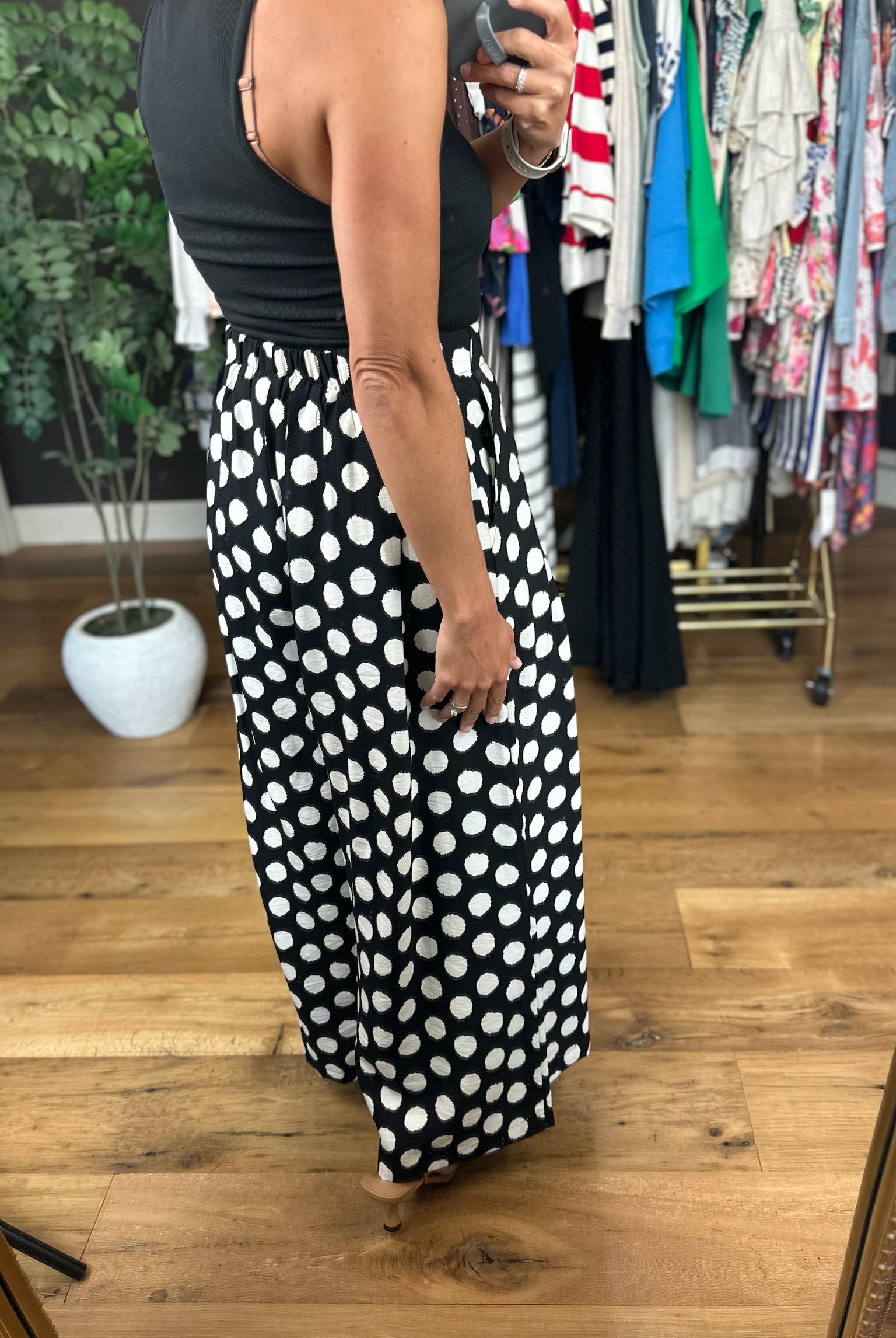 Counting The Days Wide-Leg Pants-Pants-Umgee-Anna Kaytes Boutique, Women's Fashion Boutique in Grinnell, Iowa