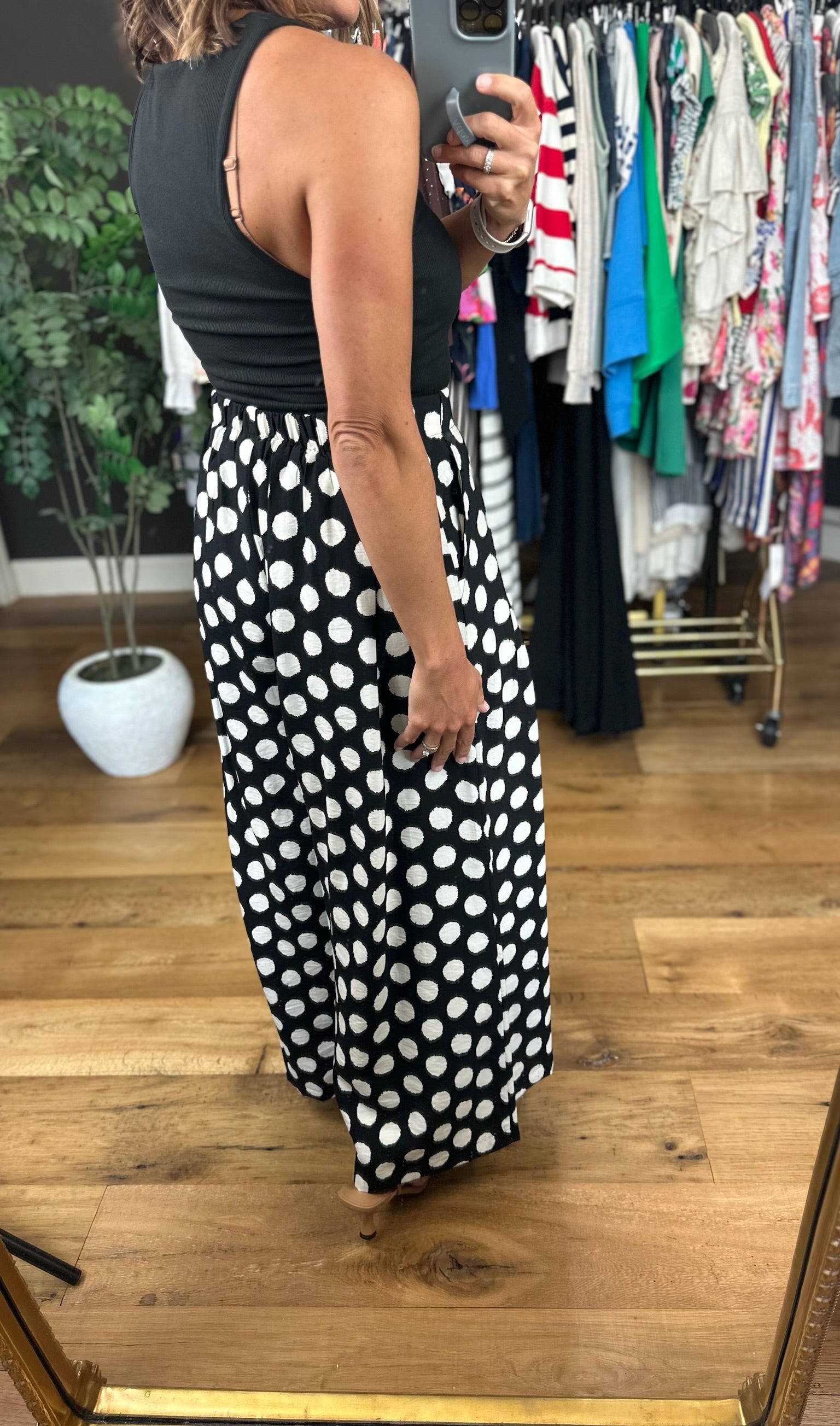 Counting The Days Wide-Leg Pants-Pants-Umgee-Anna Kaytes Boutique, Women's Fashion Boutique in Grinnell, Iowa