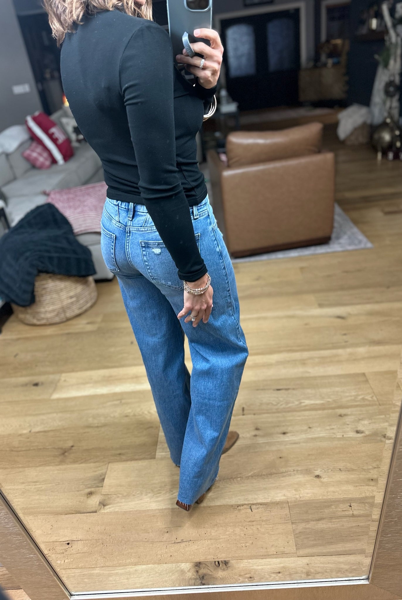 Just Around The Corner Long Sleeve Top-Long Sleeves-Mono B-Anna Kaytes Boutique, Women's Fashion Boutique in Grinnell, Iowa