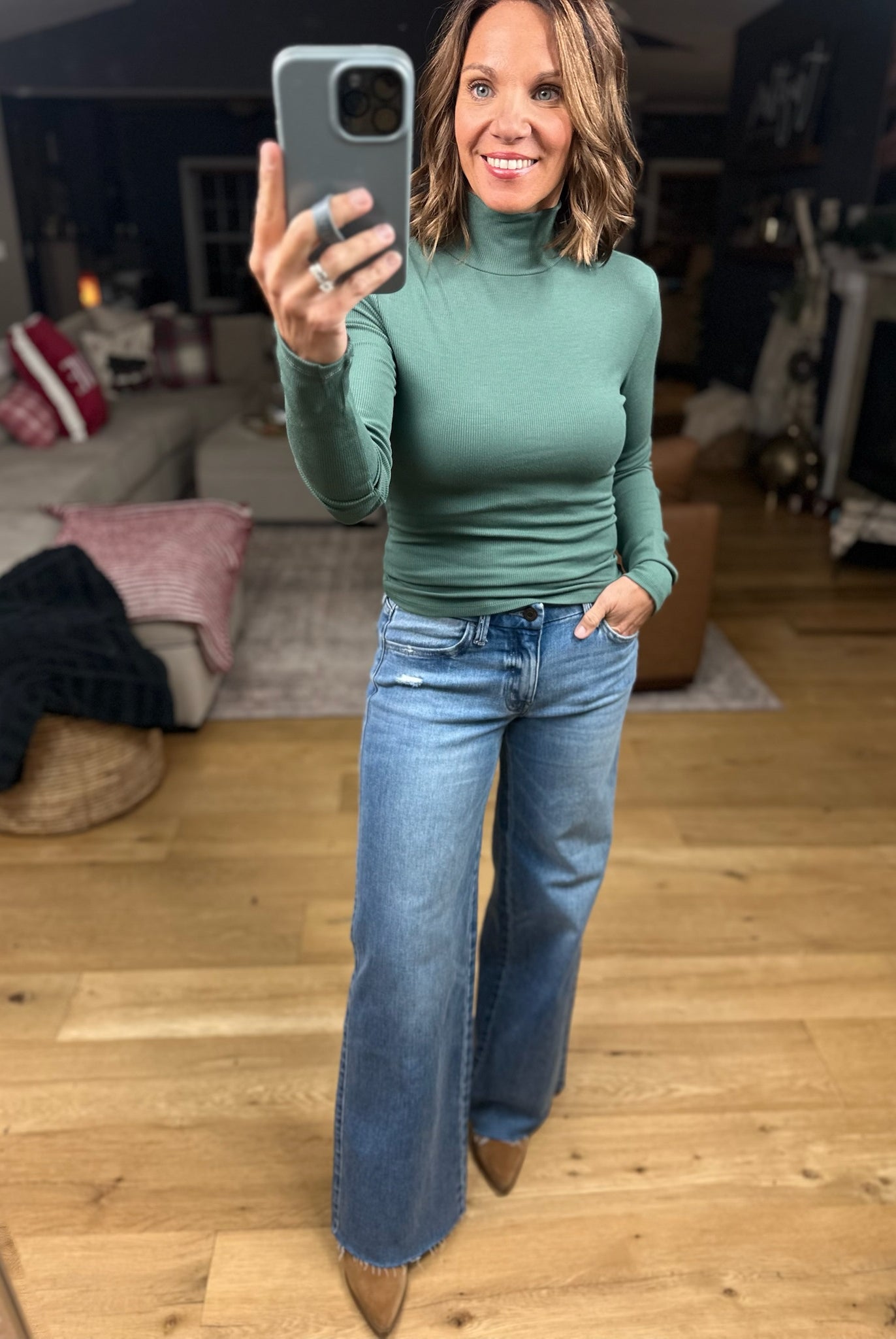 Just Around The Corner Long Sleeve Top-Long Sleeves-Mono B-Anna Kaytes Boutique, Women's Fashion Boutique in Grinnell, Iowa