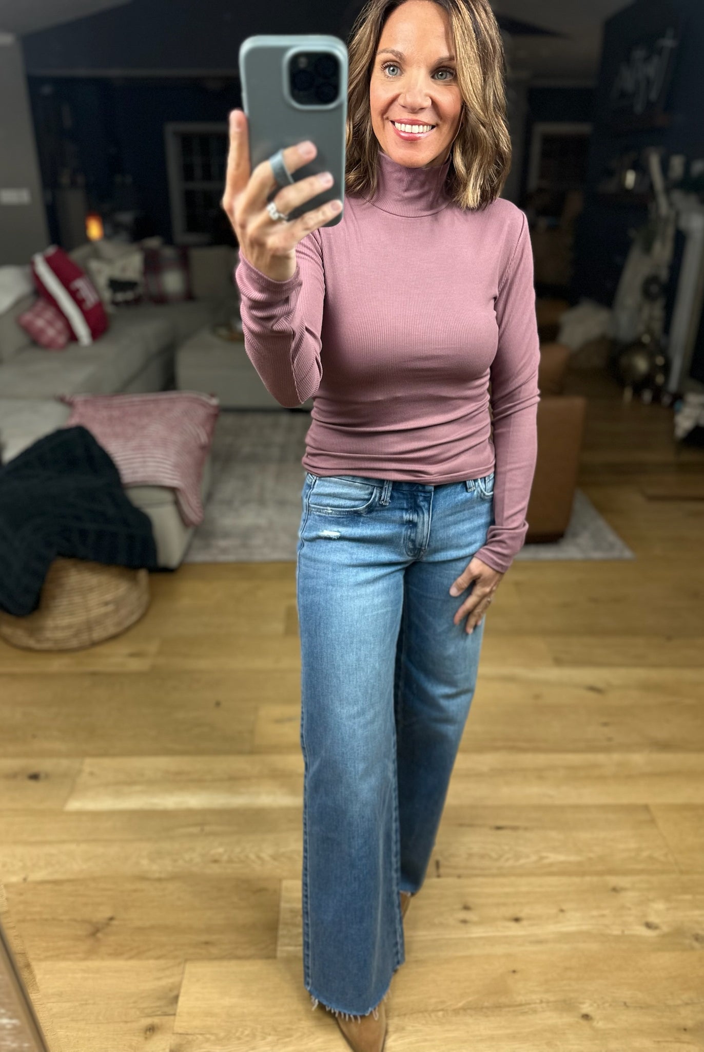 Just Around The Corner Long Sleeve Top-Long Sleeves-Mono B-Anna Kaytes Boutique, Women's Fashion Boutique in Grinnell, Iowa