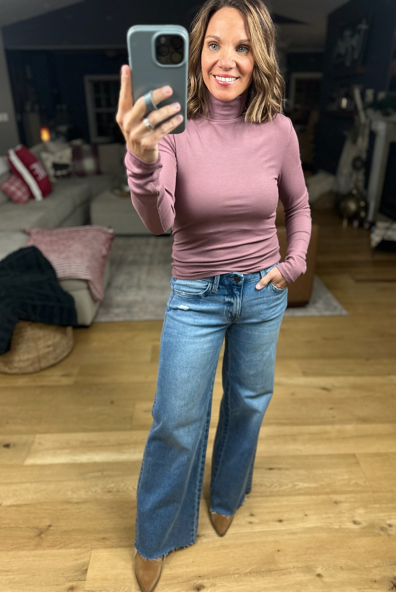 Just Around The Corner Long Sleeve Top-Long Sleeves-Mono B-Anna Kaytes Boutique, Women's Fashion Boutique in Grinnell, Iowa