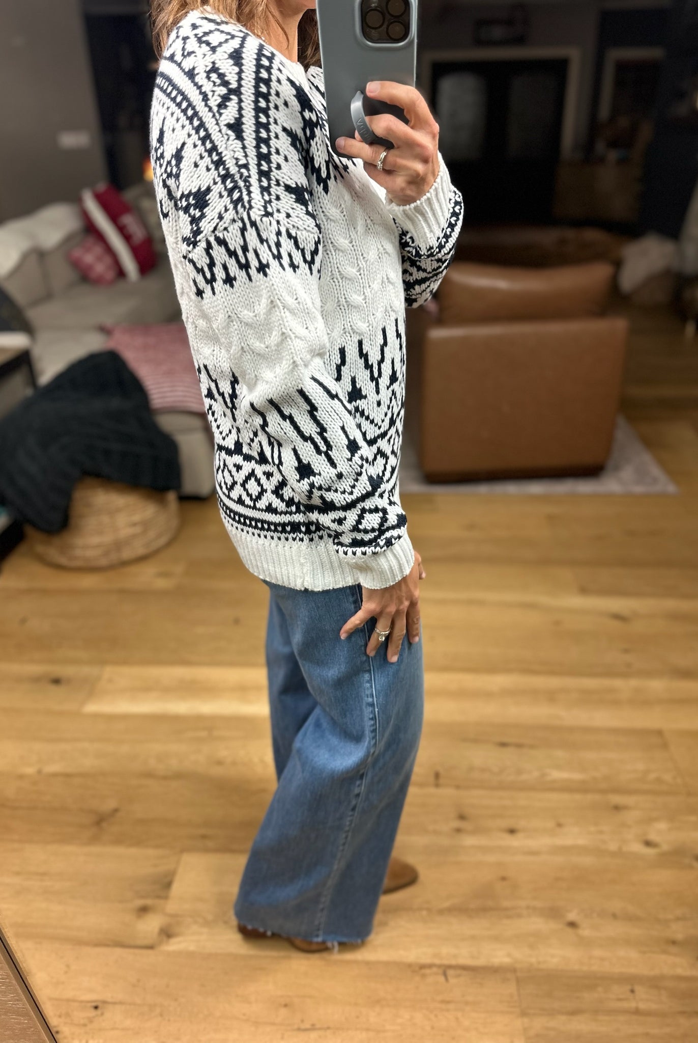 In My Time Fair Isle Sweater-Sweaters-Staccato-Anna Kaytes Boutique, Women's Fashion Boutique in Grinnell, Iowa