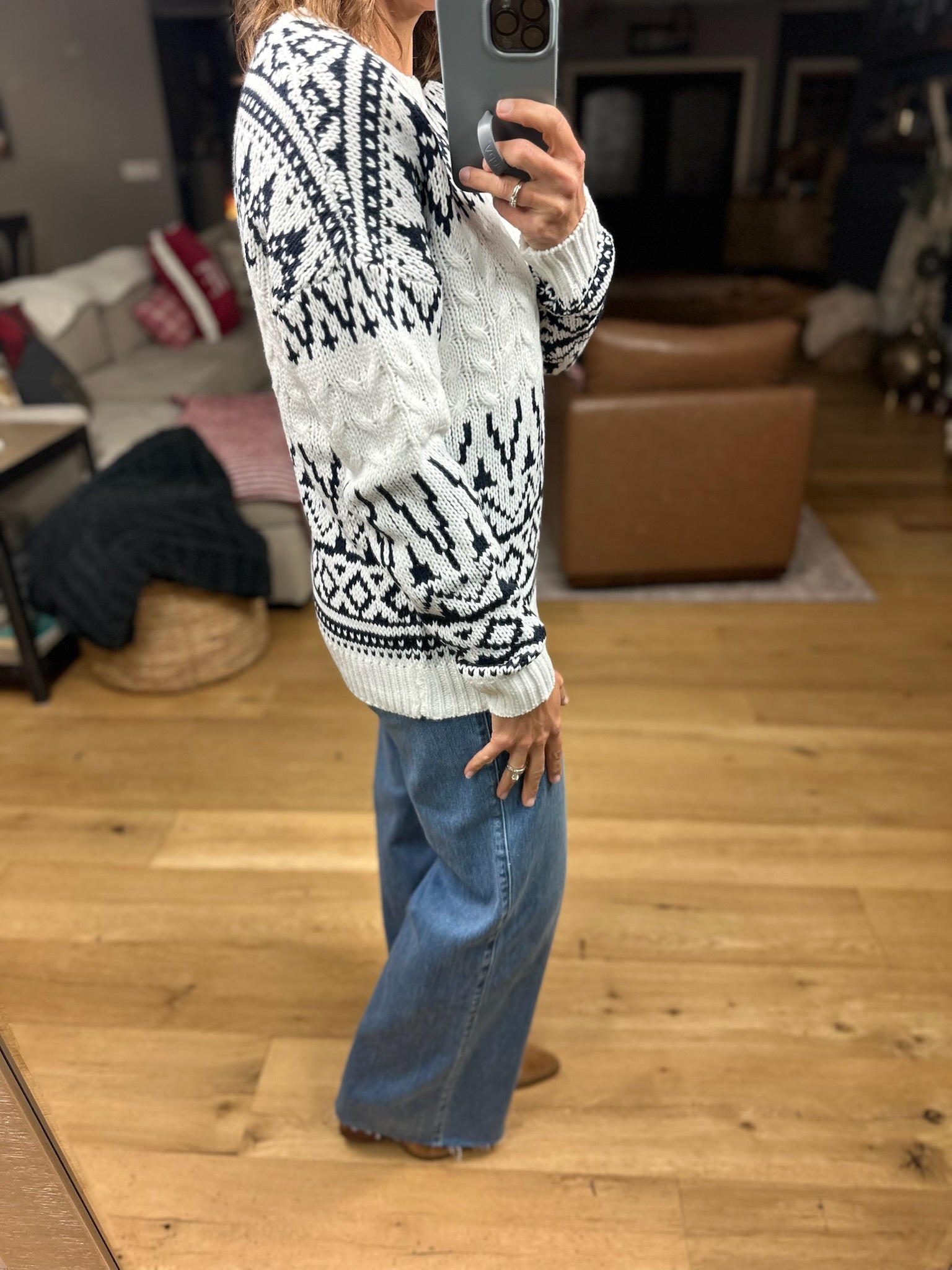 In My Time Fair Isle Sweater-Sweaters-Staccato-Anna Kaytes Boutique, Women's Fashion Boutique in Grinnell, Iowa