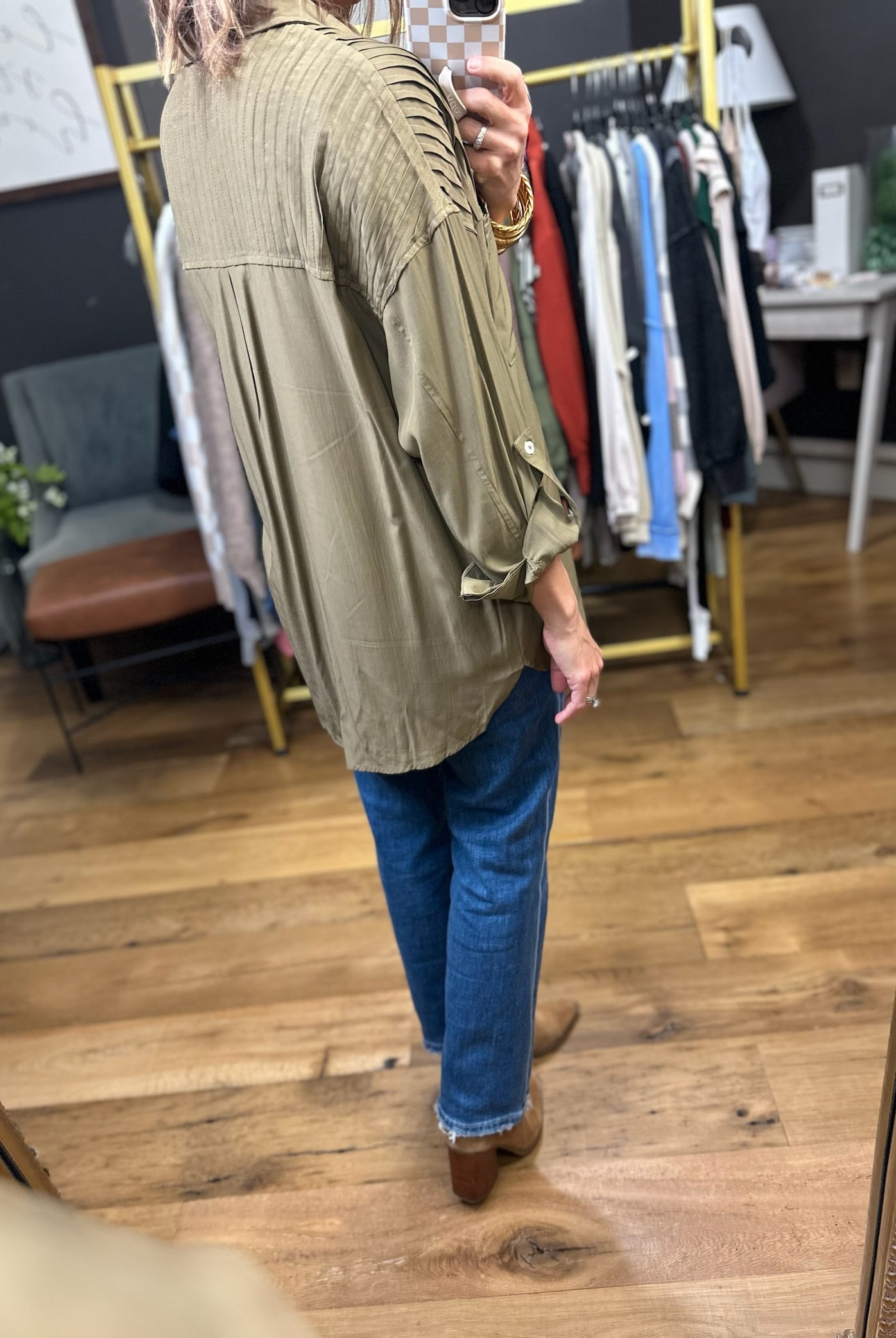 Just As Suddenly Button-Down Top - Multiple Options-Entro-Anna Kaytes Boutique, Women's Fashion Boutique in Grinnell, Iowa