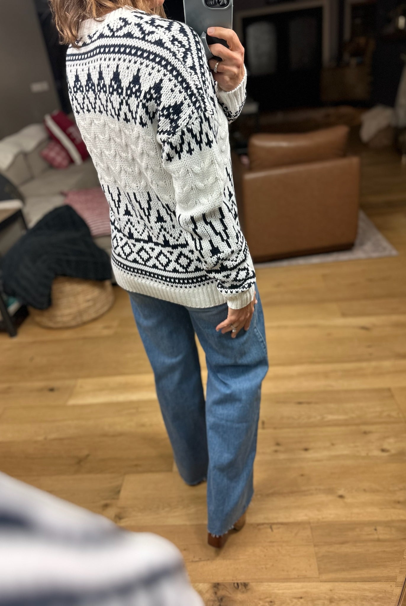 In My Time Fair Isle Sweater-Sweaters-Staccato-Anna Kaytes Boutique, Women's Fashion Boutique in Grinnell, Iowa