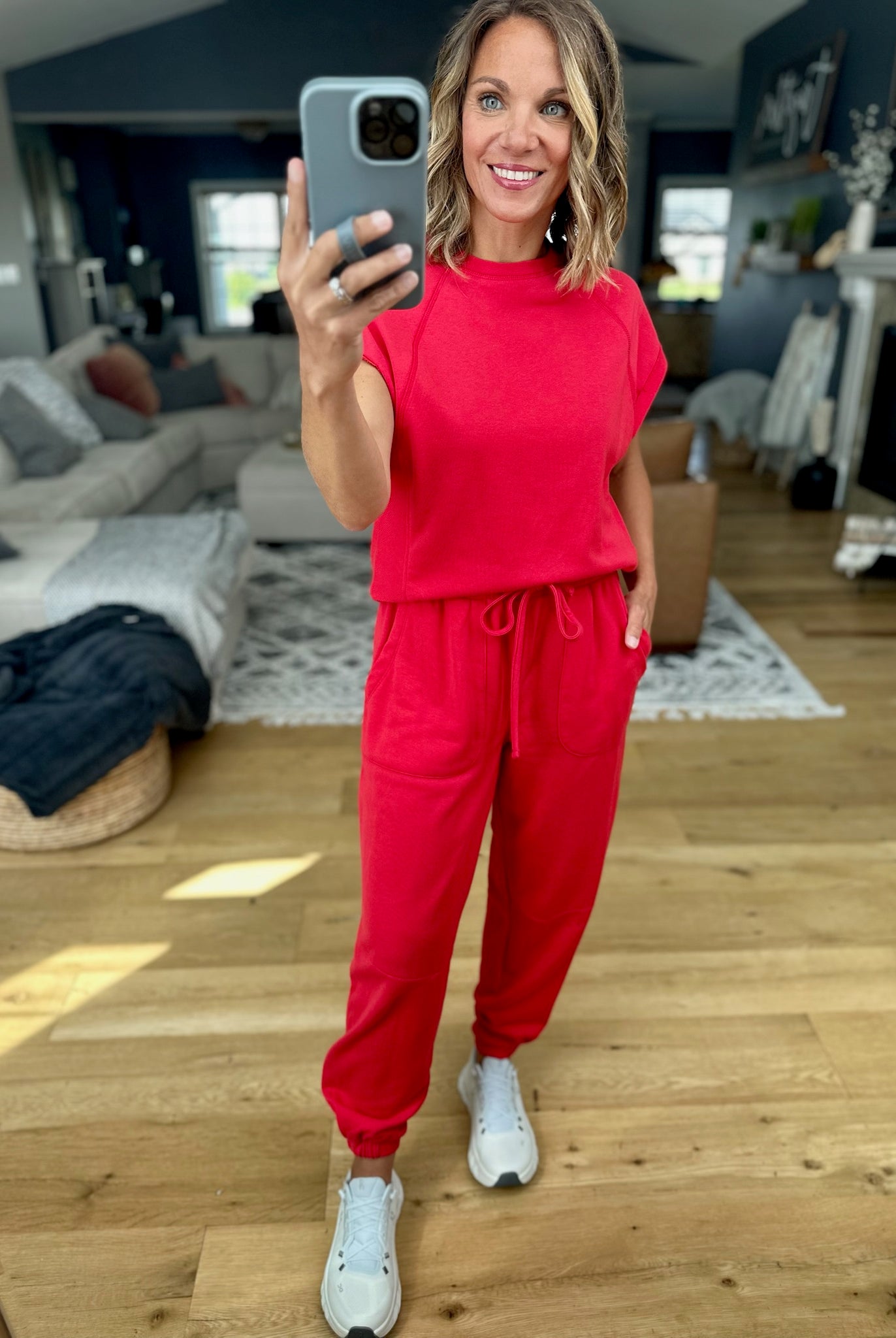 Cloud Nine Top + Jogger Set-Mono B-Anna Kaytes Boutique, Women's Fashion Boutique in Grinnell, Iowa