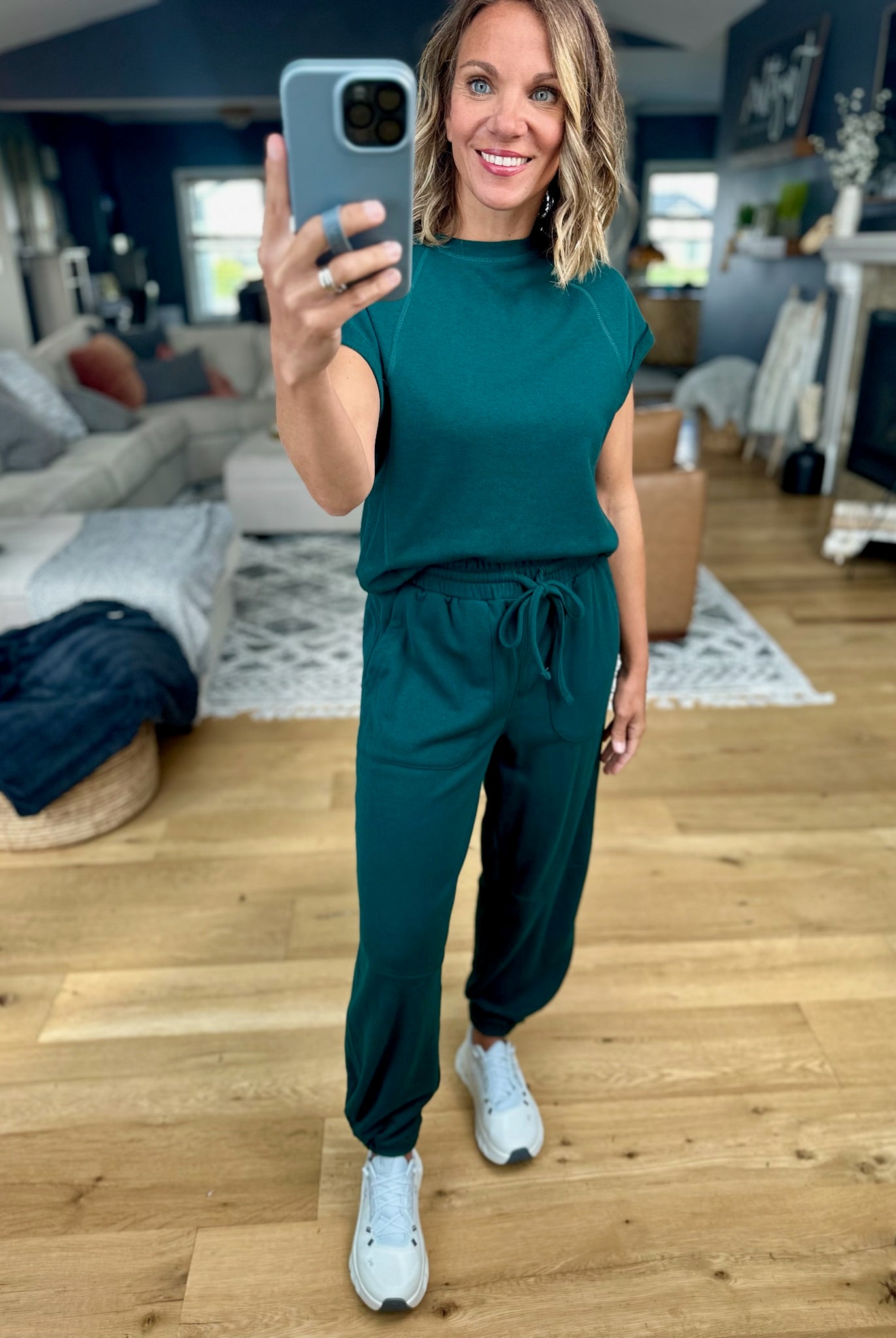 Cloud Nine Top + Jogger Set-Mono B-Anna Kaytes Boutique, Women's Fashion Boutique in Grinnell, Iowa