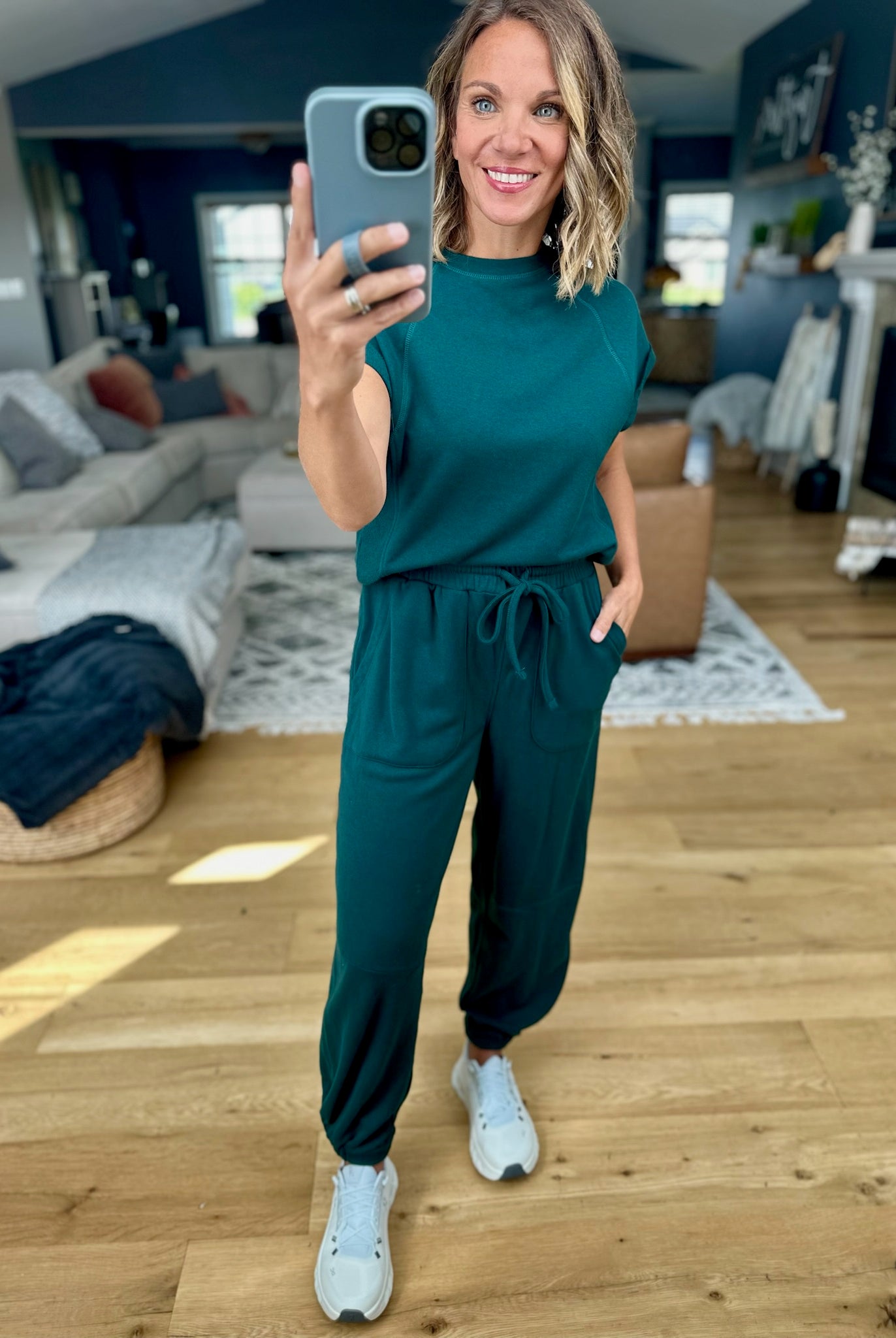 Cloud Nine Top + Jogger Set-Mono B-Anna Kaytes Boutique, Women's Fashion Boutique in Grinnell, Iowa