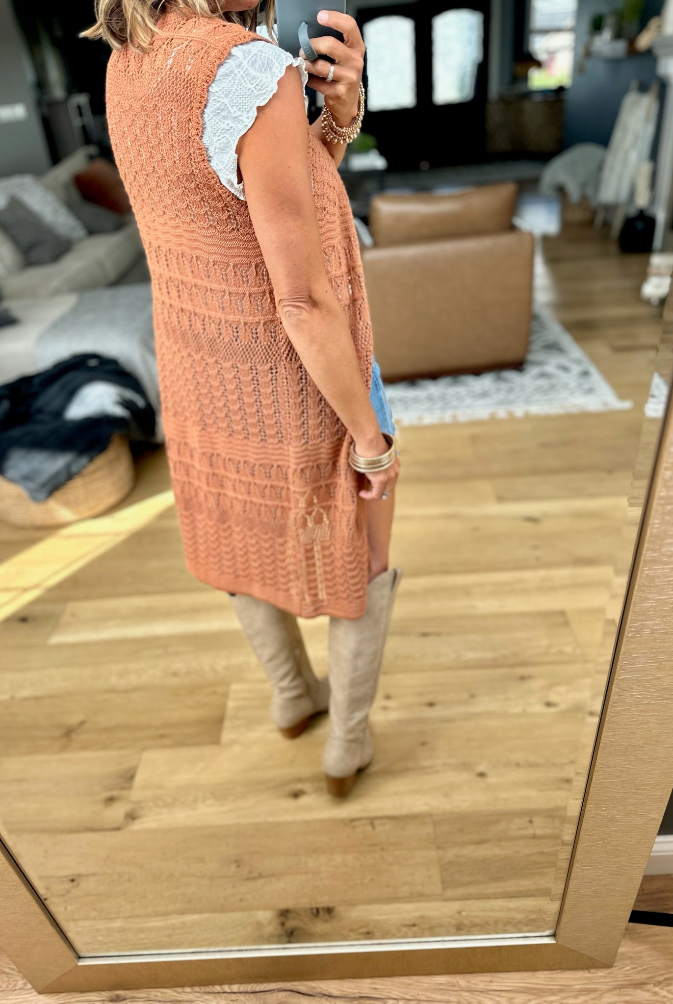 Threaded Moonlight Crochet Vest-Be Cool-Anna Kaytes Boutique, Women's Fashion Boutique in Grinnell, Iowa